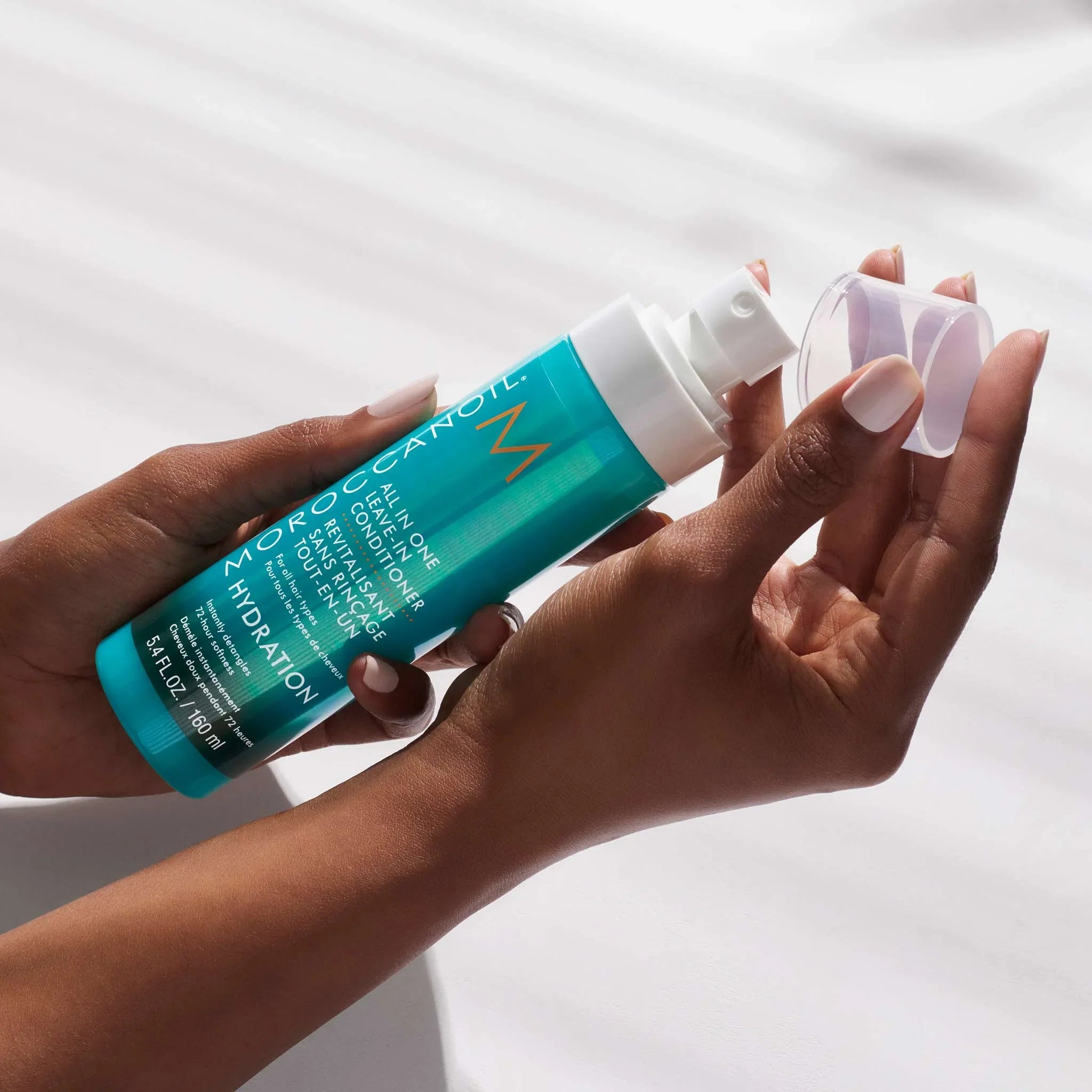 Moroccanoil All In One Leave In Conditioner 160ML simplifies haircare with hydration and protection for all hair types.