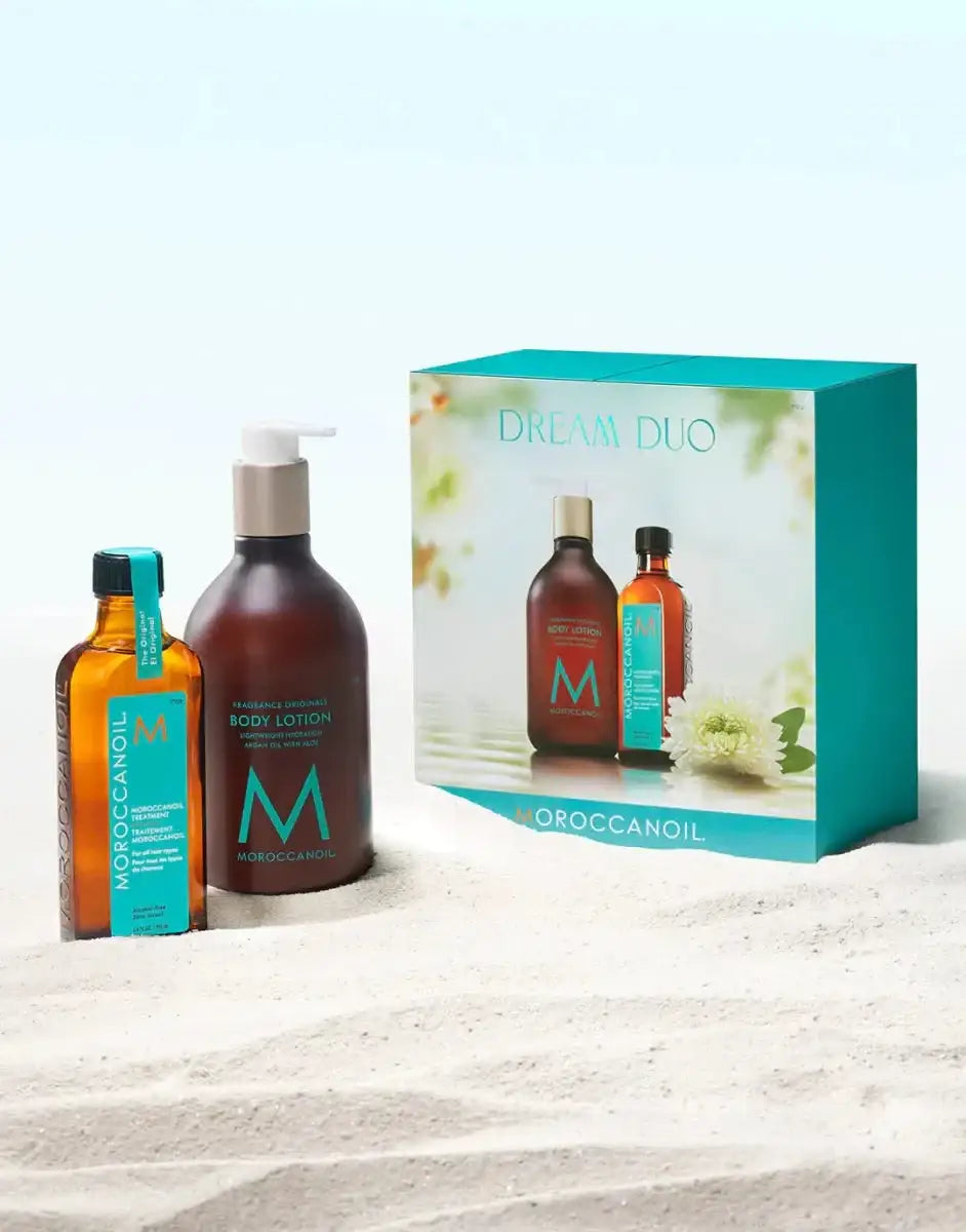 Moroccanoil Dream Duo Set: Body Lotion & Hair Treatment with Argan Oil. Hydration, Luxury Skincare Gift Set