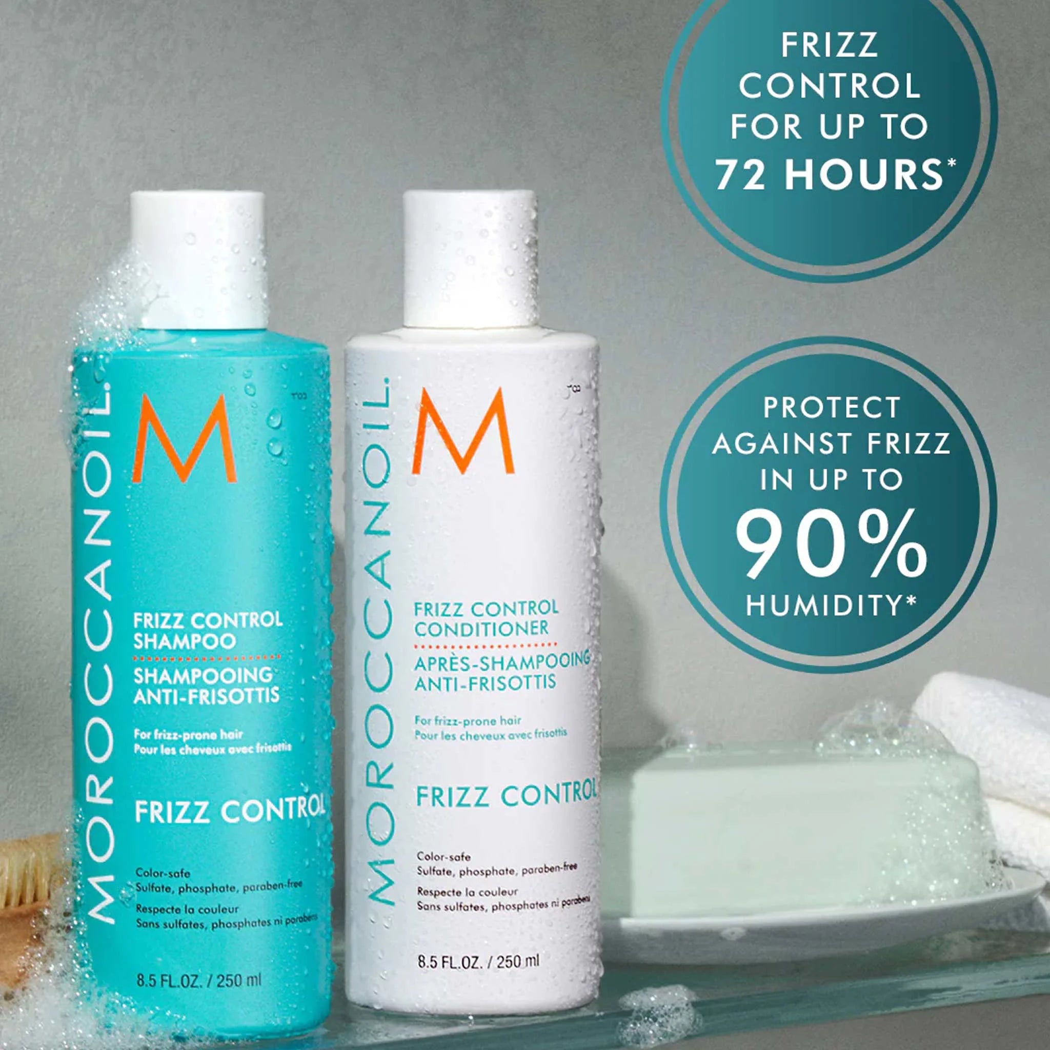 Moroccanoil Frizz Control Shampoo & Conditioner Set - Tame Frizz & Add Shine!