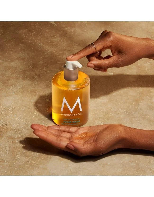 Moroccanoil Hand Wash Originale: Hand dispensing luxurious, fragrant hand soap. Argan Oil infused hydration.