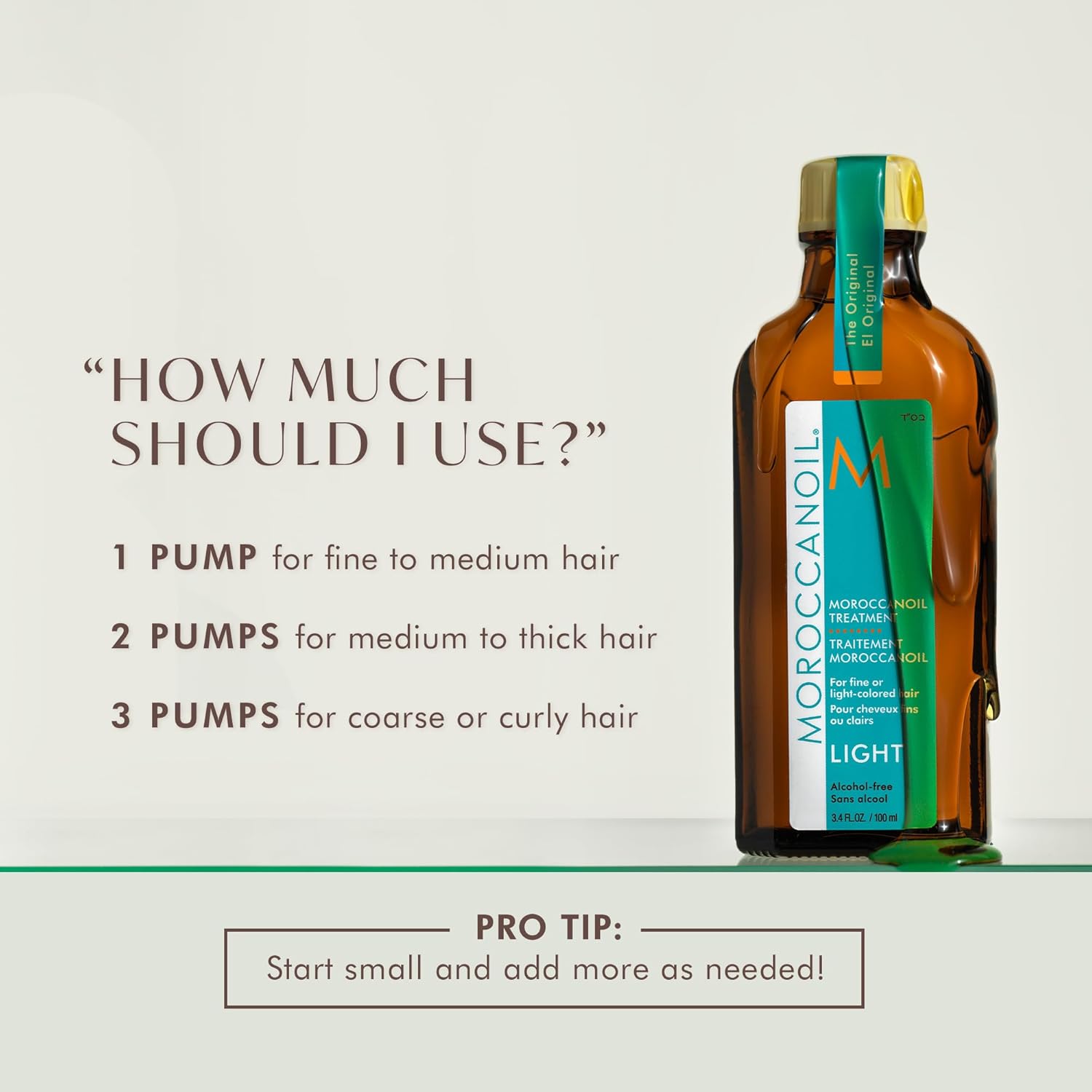 Moroccanoil Light Oil Treatment for Fine and Light-Coloured Hair 100ml offers hydration and shine for delicate hair types.