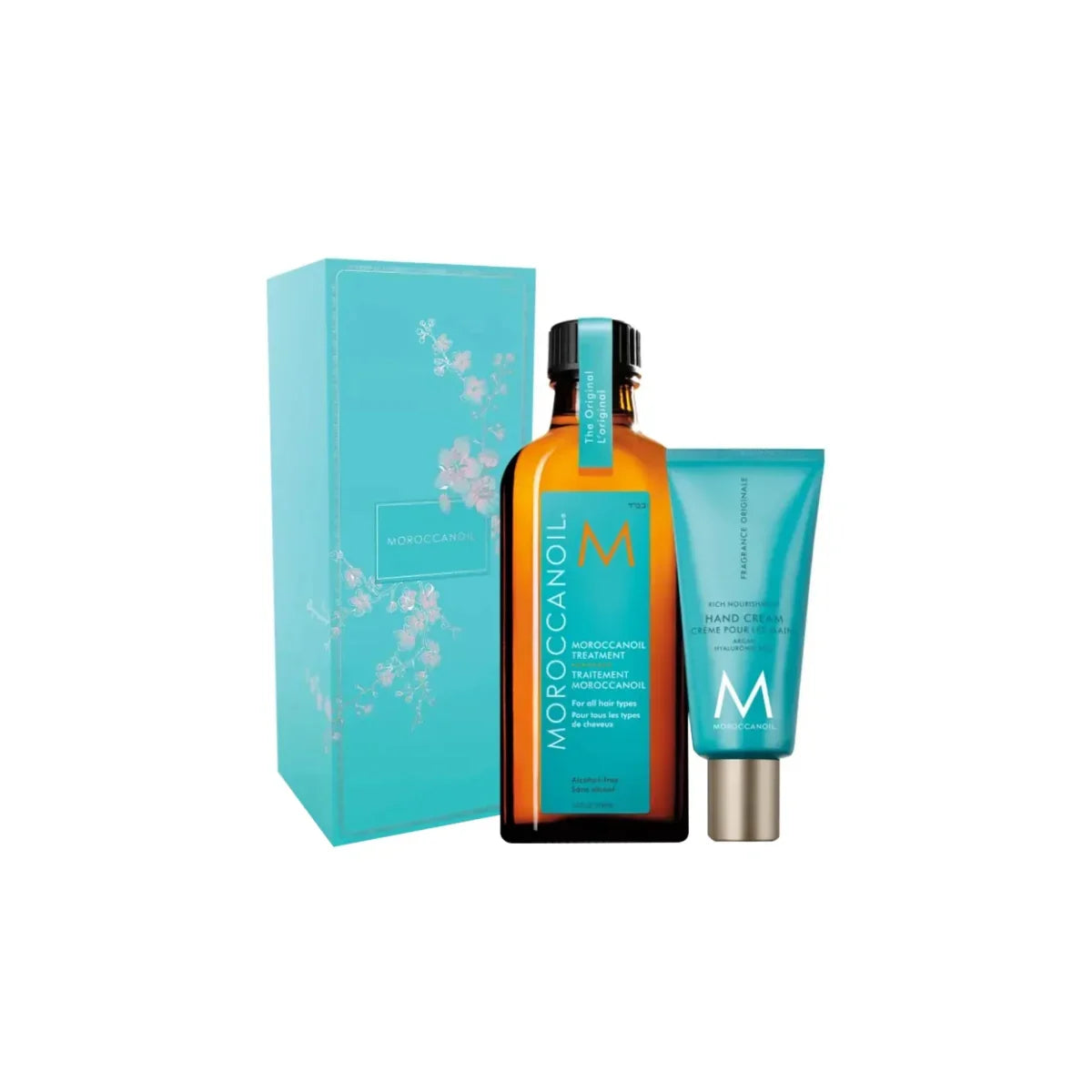 Moroccanoil Lunar Set: Treatment Oil & Hand Cream. Hydrating Hair Care Gift Set for Nourished Hair & Soft Hands. Beauty Essentials.