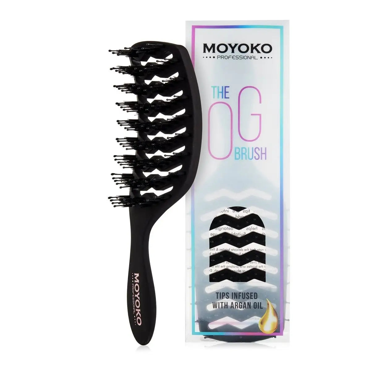 Moyoko detangling brush offers a comfortable brushing experience for hair care