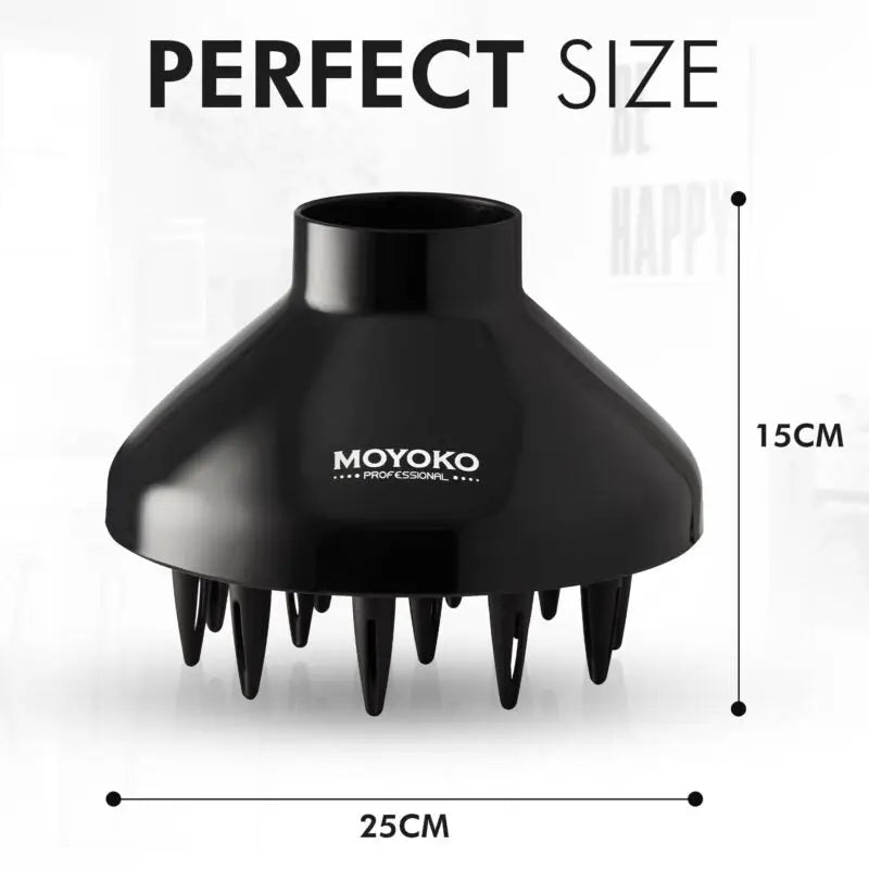 MOYOKO E8 Hair Dryer Diffuser: Perfect Size, Professional Styling Tool for Curly & Wavy Hair (25cm x 15cm).