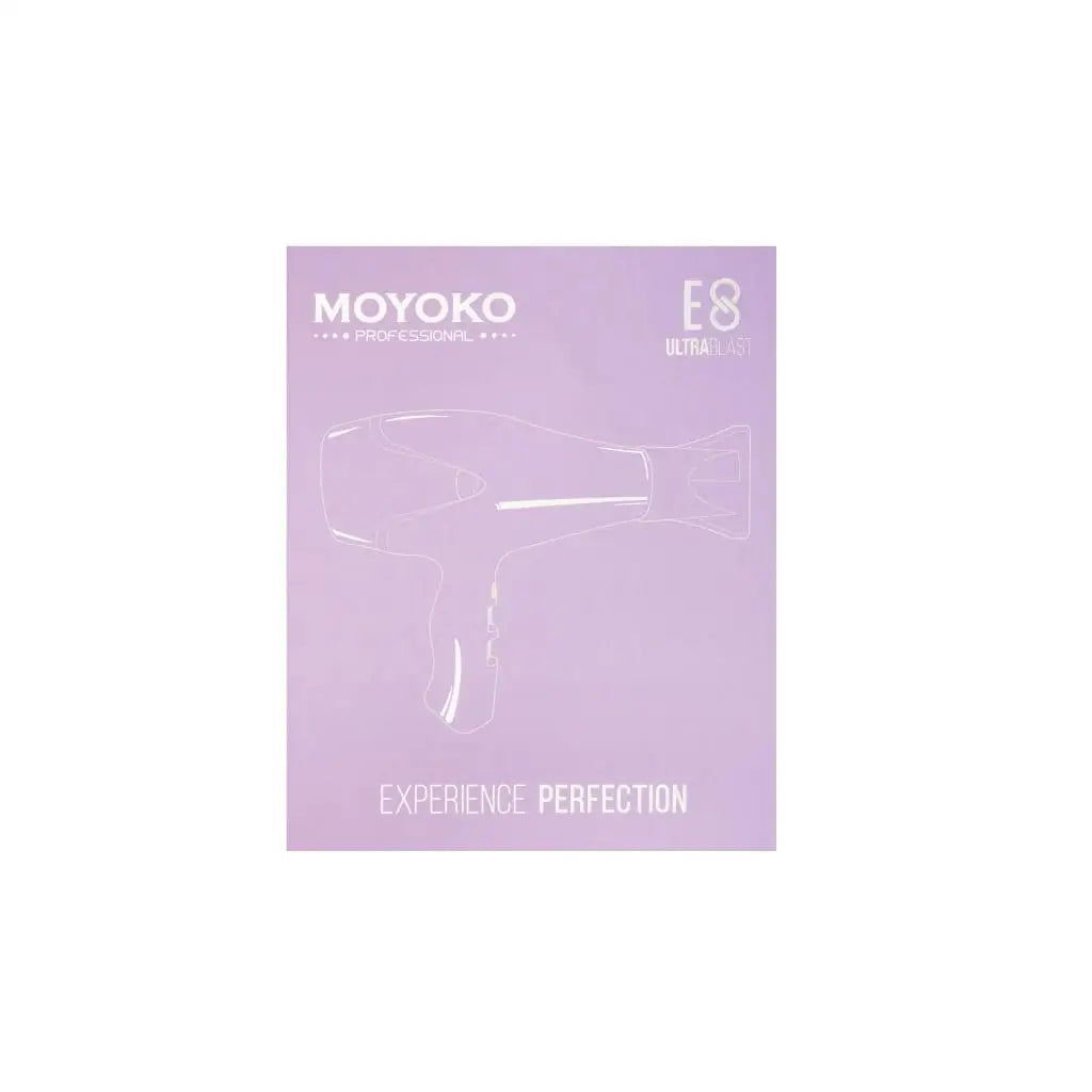 Moyoko E8 Hair Dryer - Professional Blow Dryer Lilac Design - Fast Drying, Frizz-Free Hair