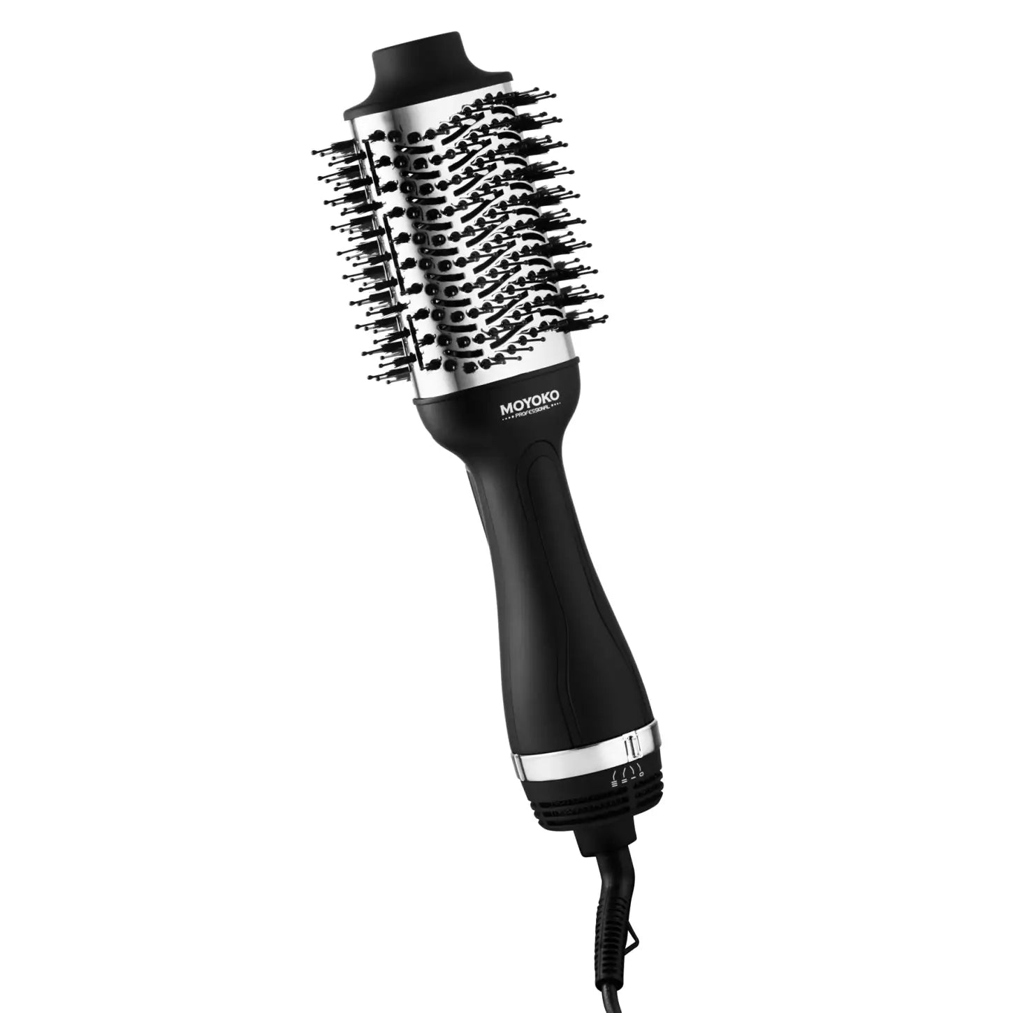 Moyoko Magnitude Black Hair Dryer Brush: Volumizing Blowout Brush for Salon-Quality Style