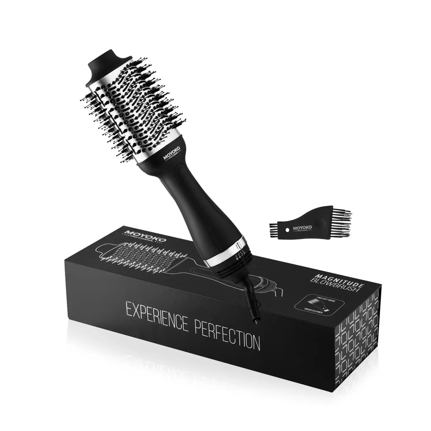 Moyoko Magnitude Blowbrush Black: Volumizing Hair Dryer Brush by Partners Hair Design