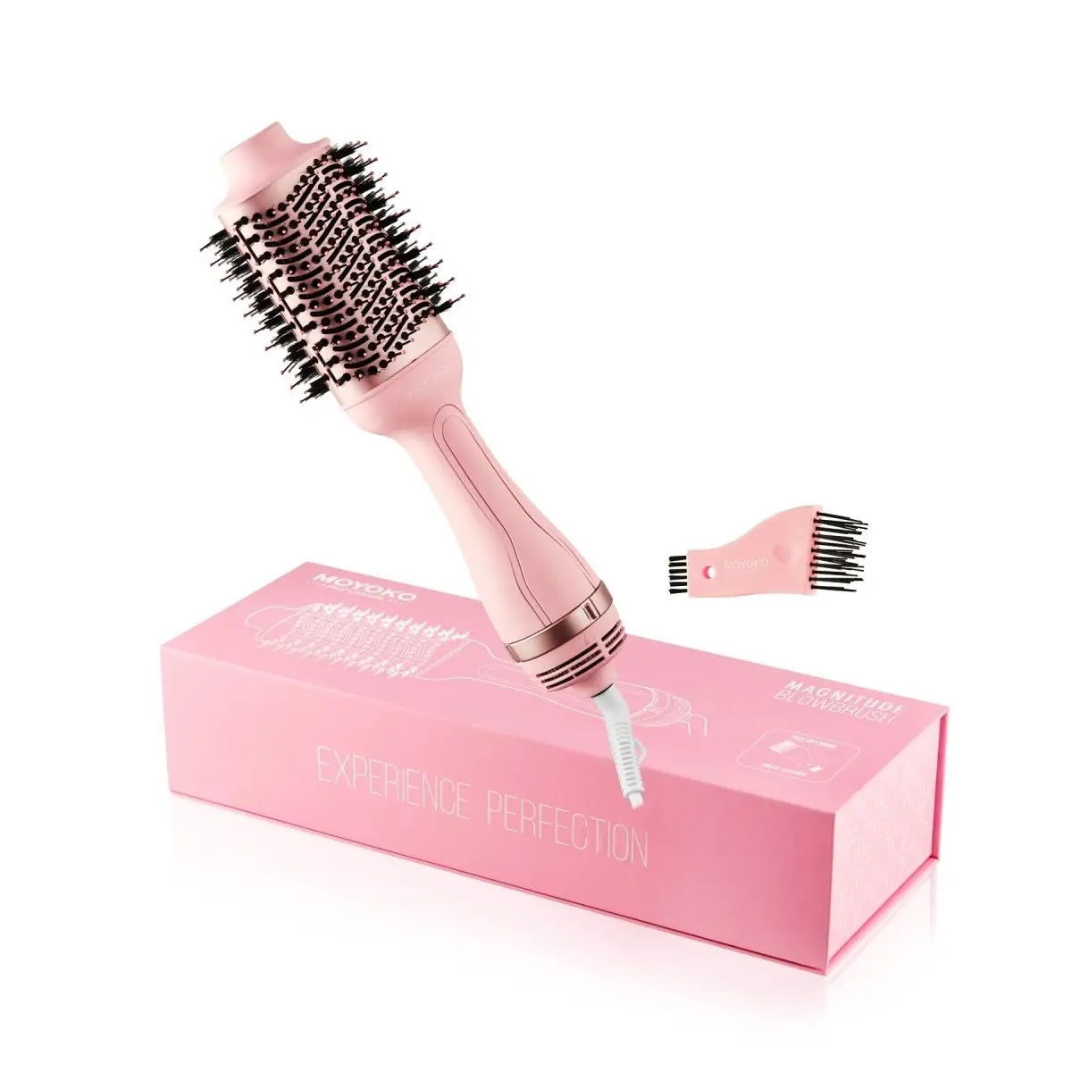 MOYOKO Magnitude Blowbrush Pink: Hair Dryer Brush for Salon Style Blowouts