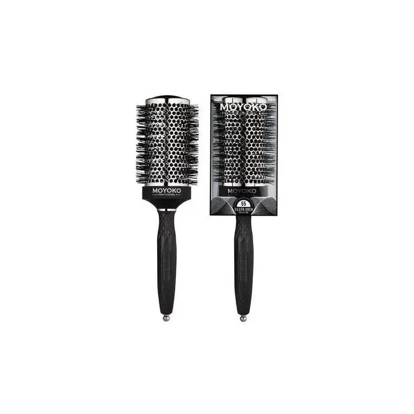 Moyoko Silver Arch 55mm Round Blow Dry Brush | Professional Hair Styling