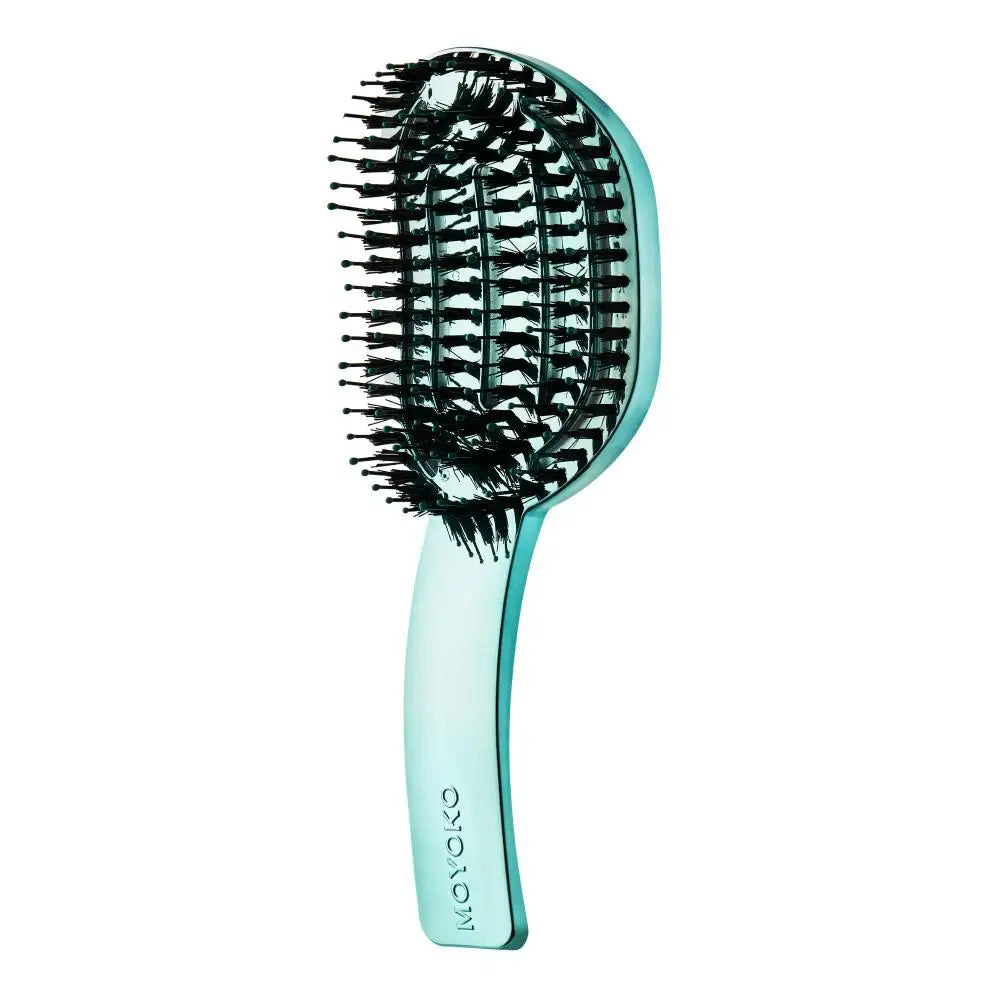 Moyoko Hair Brush - Blue Chrome Detangling Brush for Smooth Hair