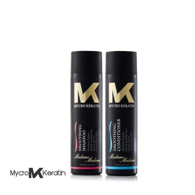 Mycro Keratin Madame Madame Shampoo & Conditioner Set - Smoothing Hair Care, Keratin Treatment