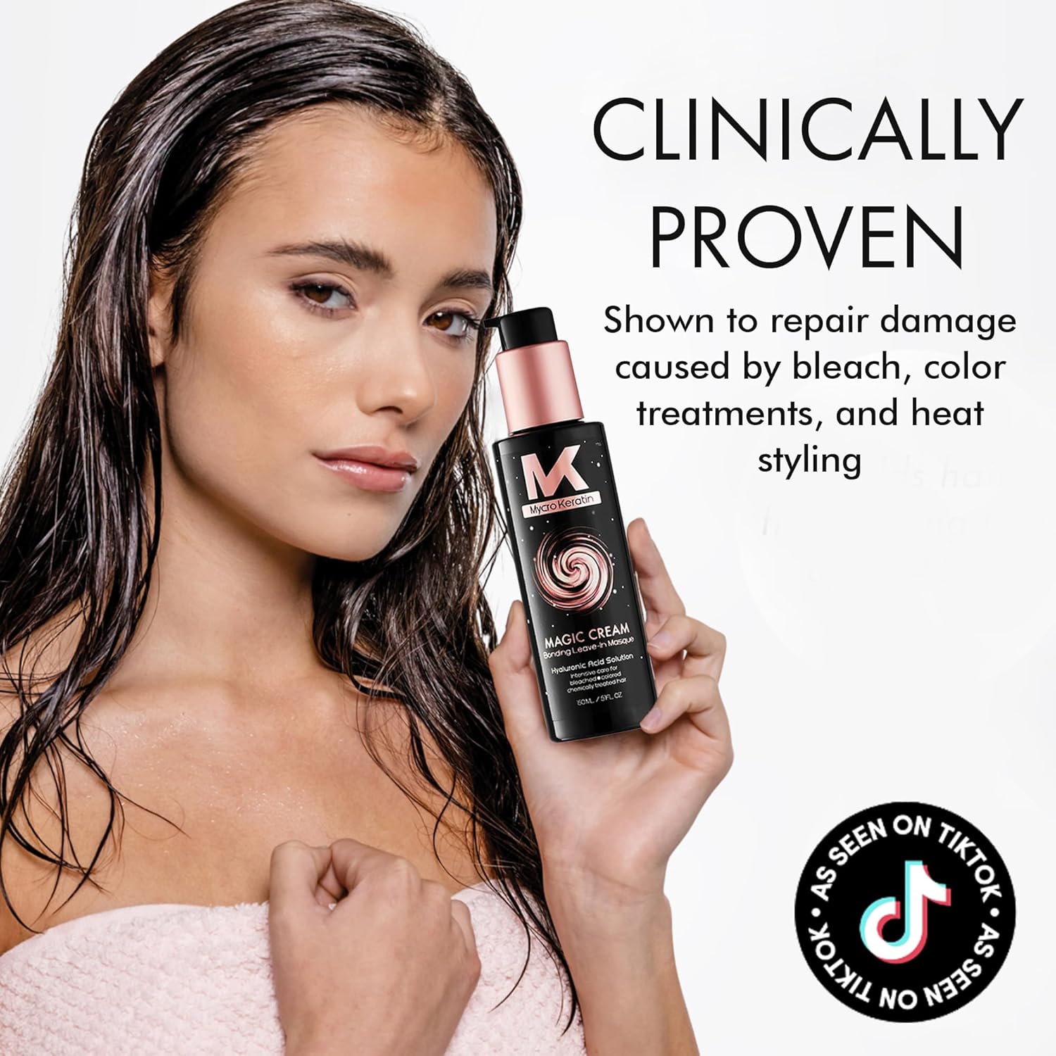 Mycro Keratin Magic Cream: Repairing Damage for Bleached, Colored Hair.