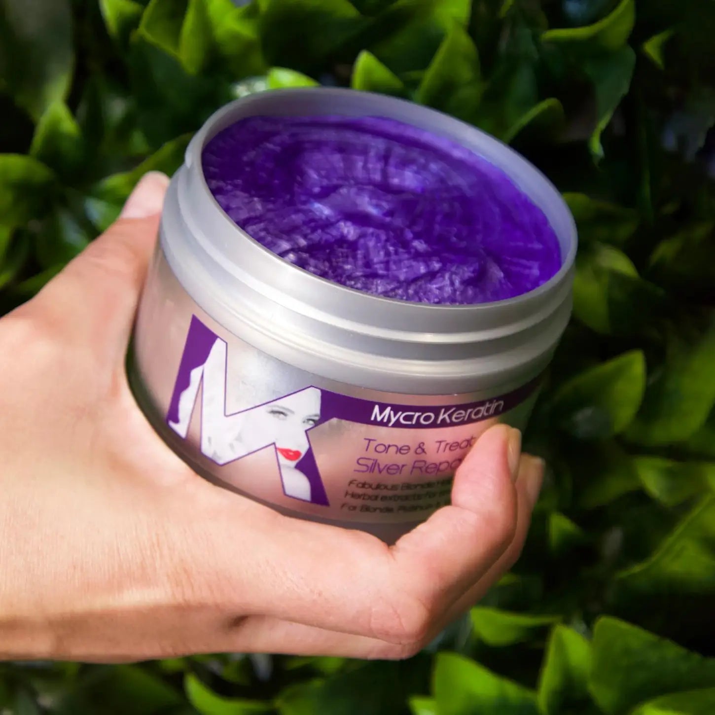 Mycro Keratin Purple Toning Hair Treatment for Blonde Hair: Tone & Treat Masque. Detangling Brush Included. Color enhancing masque