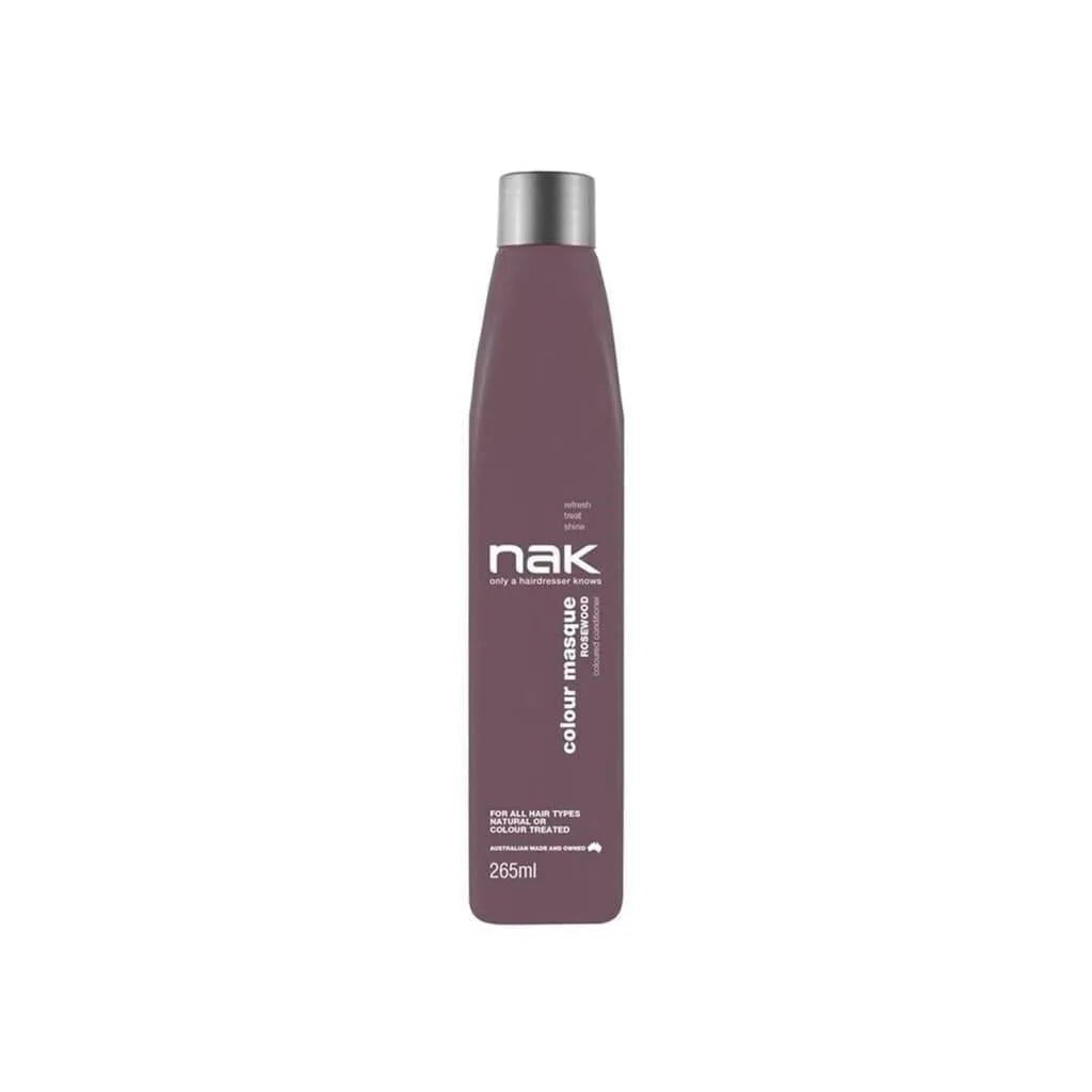 Purple Nak Colour Masque Rosewood Conditioner bottle, 265ml, hair care product