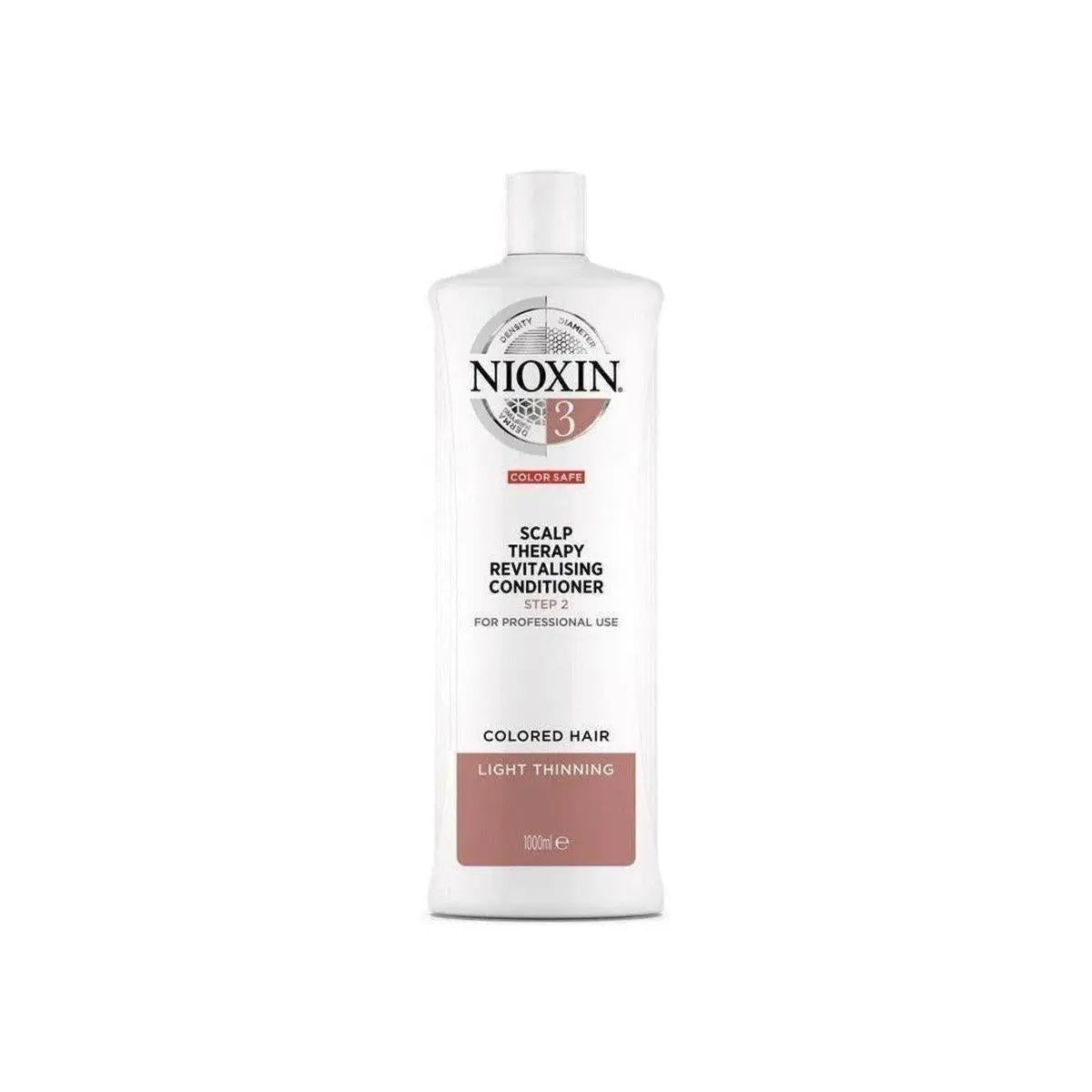 Nioxin System 3 Revitalizing Conditioner 1000ml for colored hair with light thinning