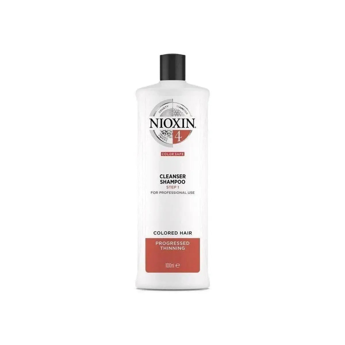 Nioxin System 4 Cleanser Shampoo 1000ml for colored, chemically treated hair