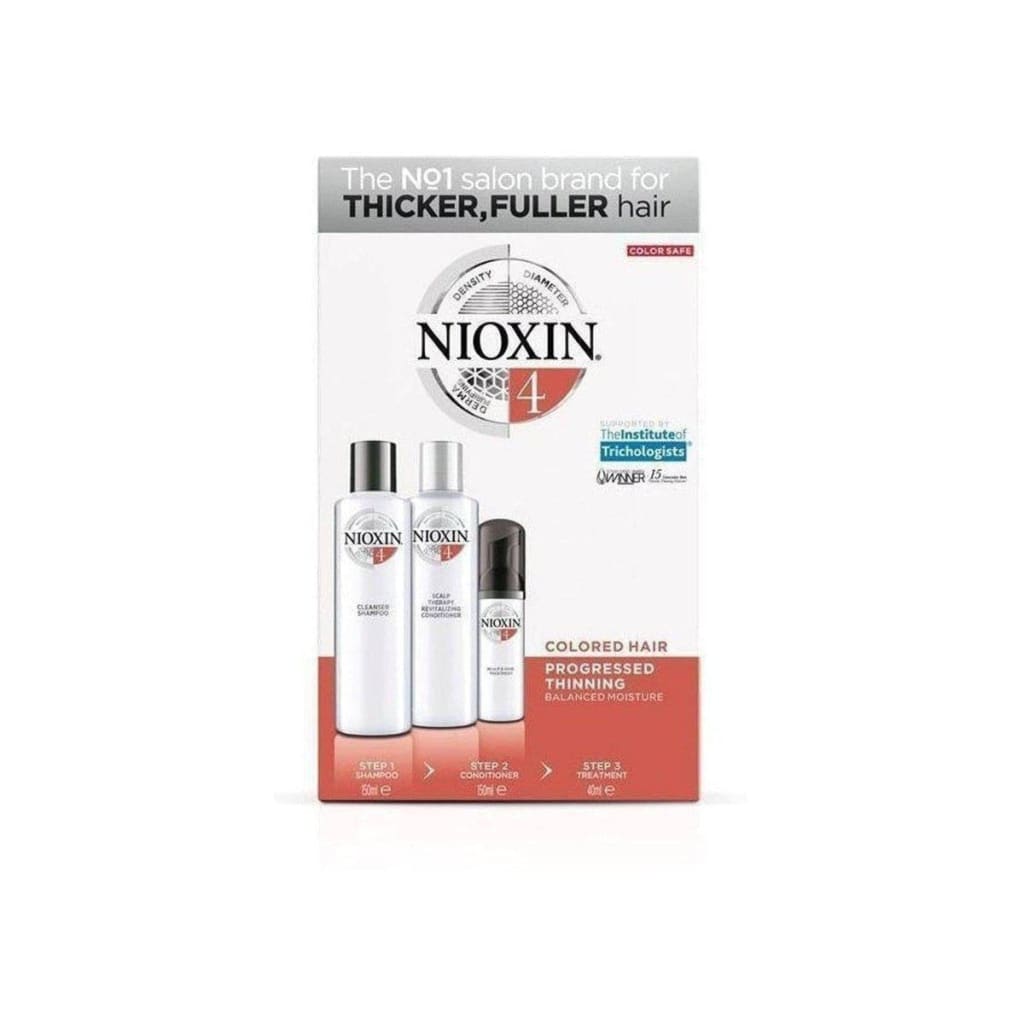 Nioxin System 4 Trial Kit for chemically treated, noticeably thinning, denser-looking hair