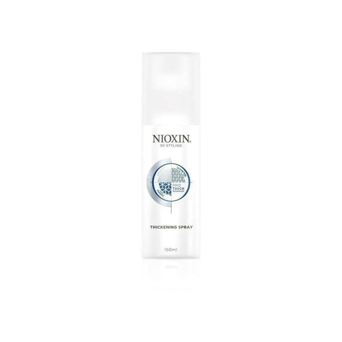 Nioxin Thickening Spray 150ml for enhancing individual hair strand volume and fullness