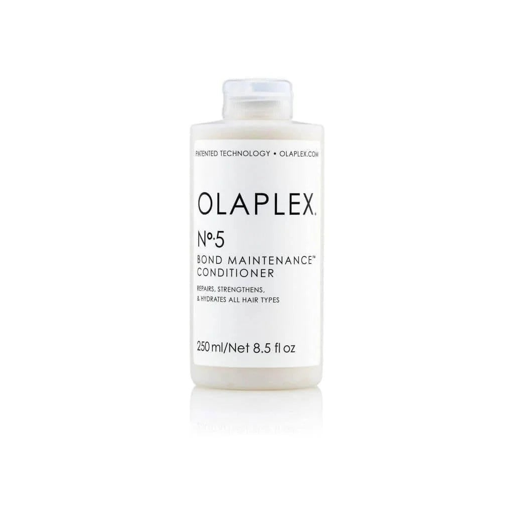 White bottle of Olaplex No.5 Bond Maintenance Conditioner 250ml for hair repair