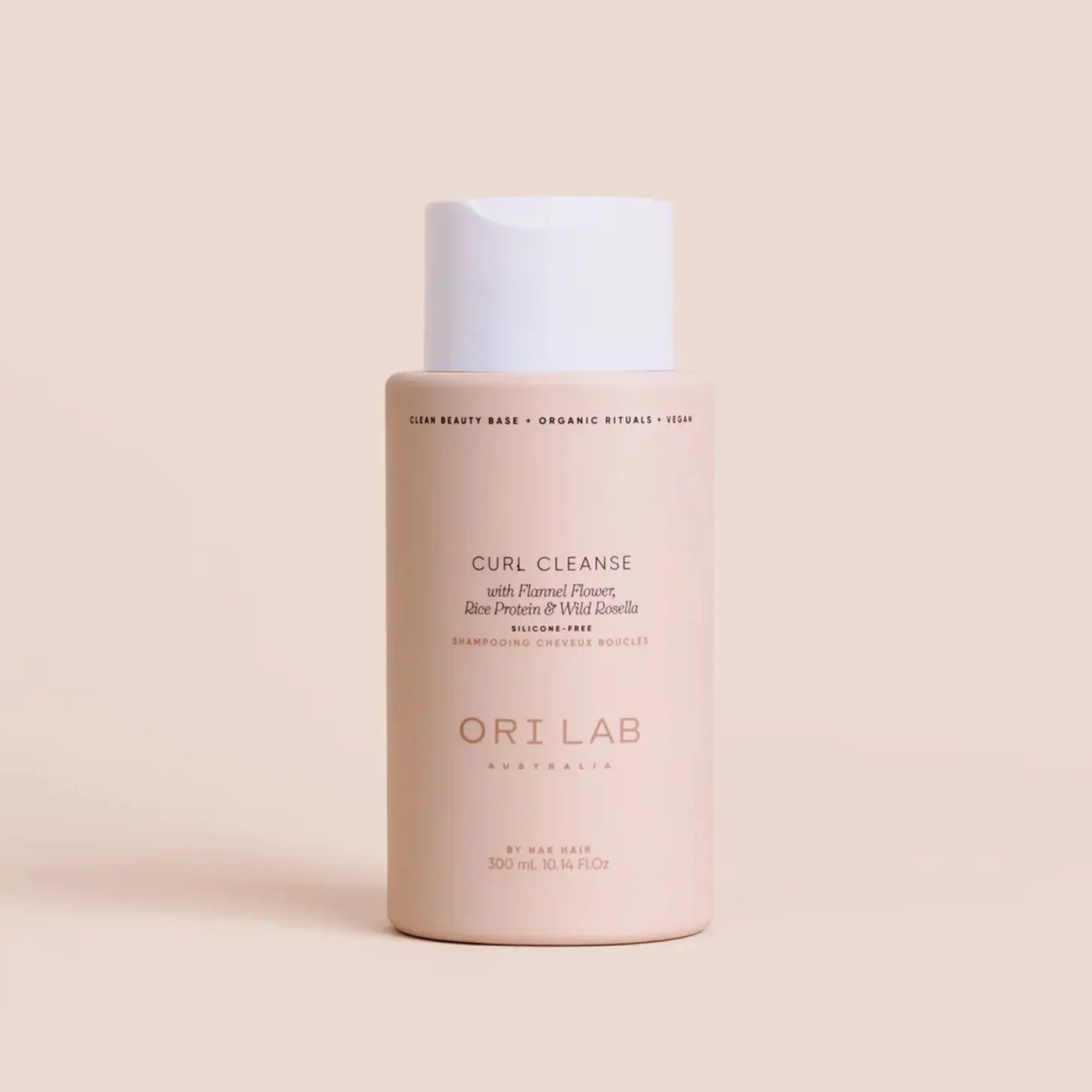 ORI Lab Curl Cleanse Shampoo - Vegan Curly Hair Shampoo with Flannel Flower & Rice Protein | 300ml