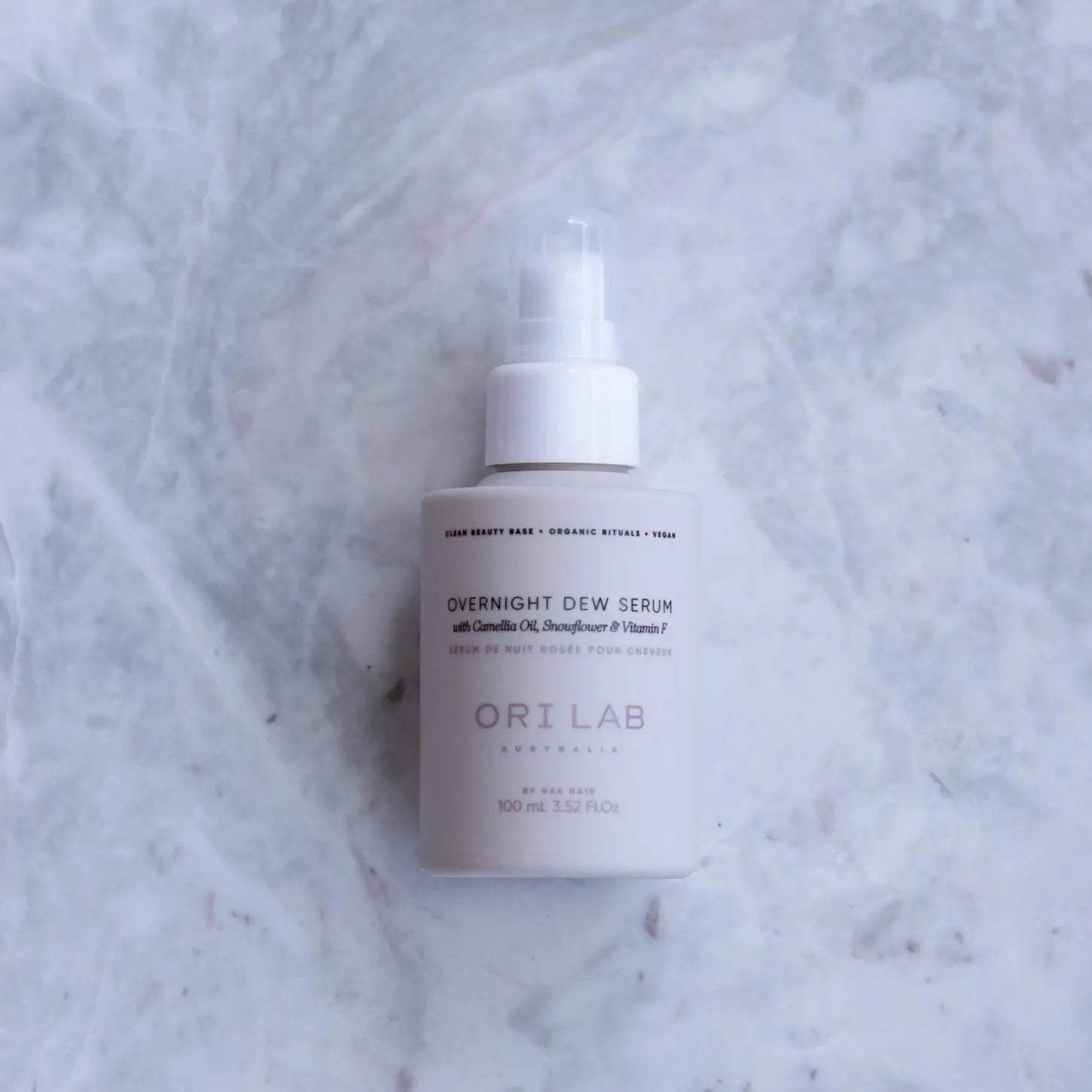 ORI Lab Overnight Dew Serum: Hydrating Hair Serum with Camellia Oil, Snowflower & Vitamin F - Vegan & Natural Hair Care