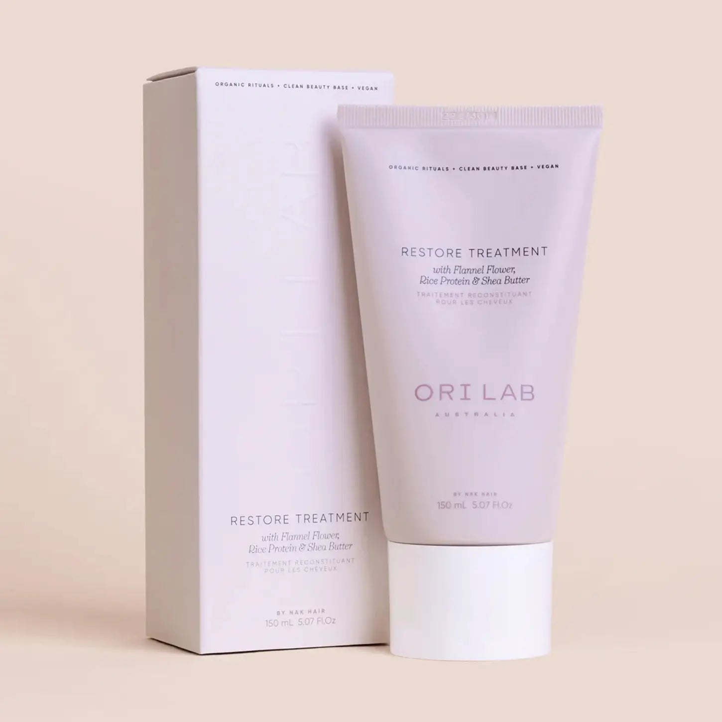 ORI Lab Restore Treatment: Hydrating Hair Mask with Flannel Flower & Shea Butter - Vegan & Cruelty-Free