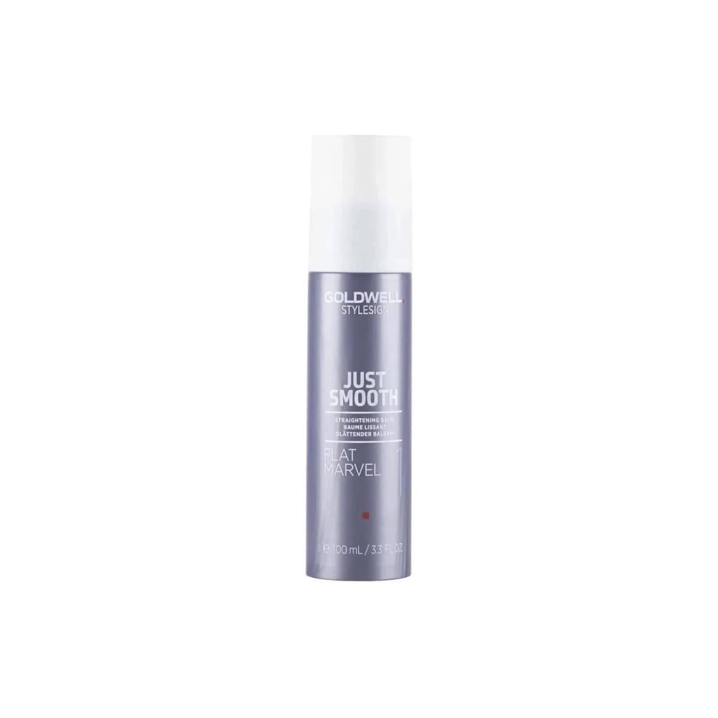 Goldwell Stylesign Just Smooth Flat Marvel 100ml smoothing balm in silver packaging