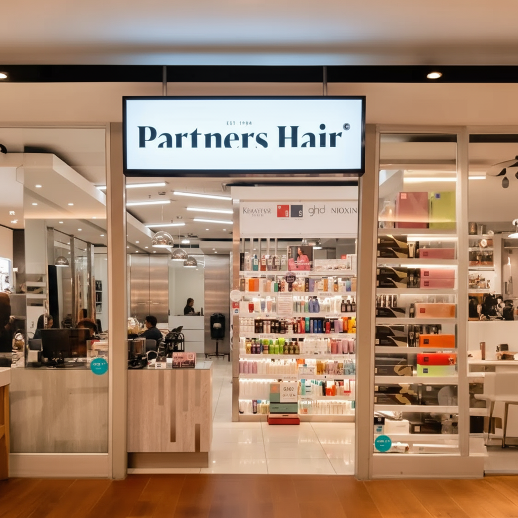 Partners Hair Salon Storefront - Clean
