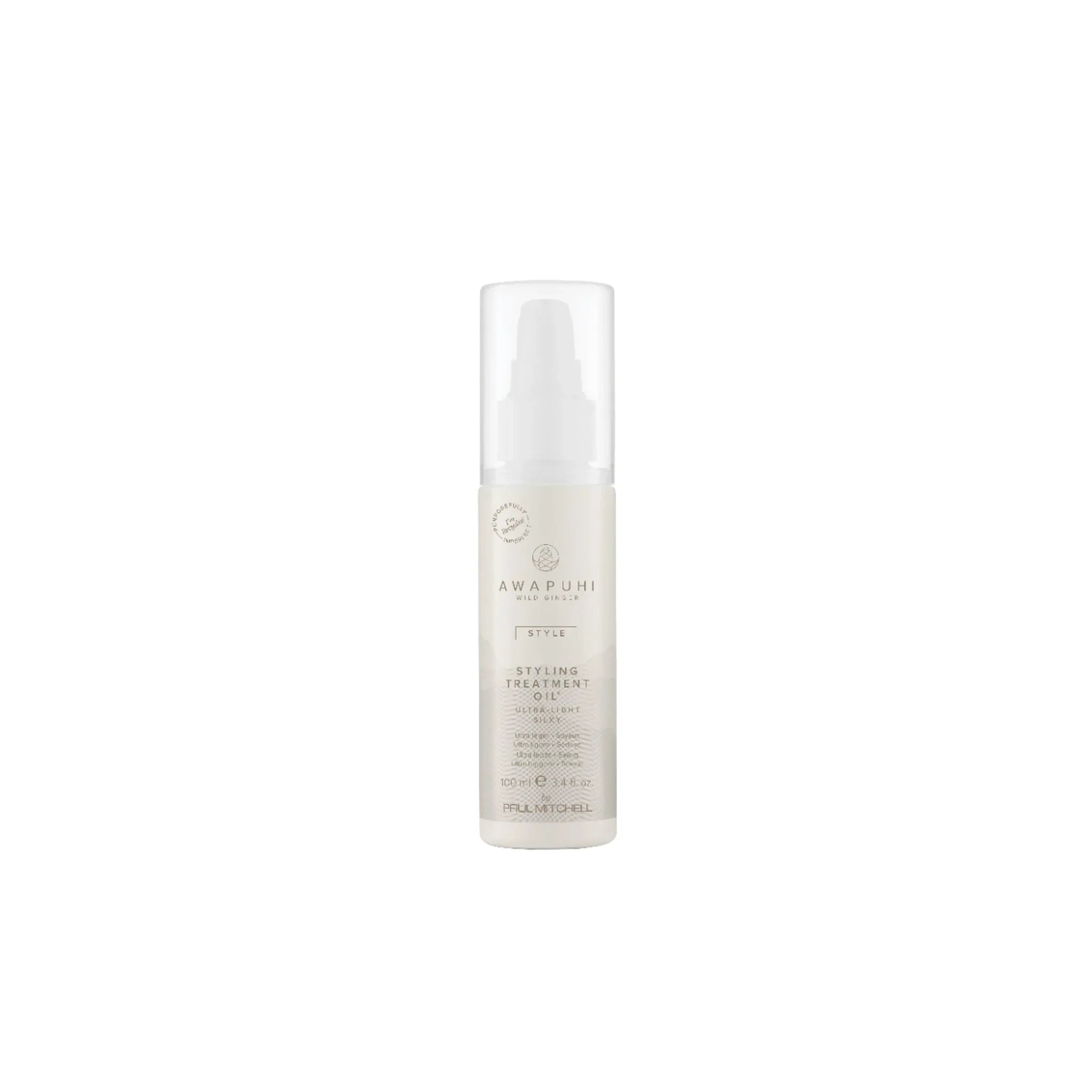 Paul Mitchell Awapuhi Hair Oil: Shine, Frizz Control, & Hydration. Styling Treatment Oil, 100ml