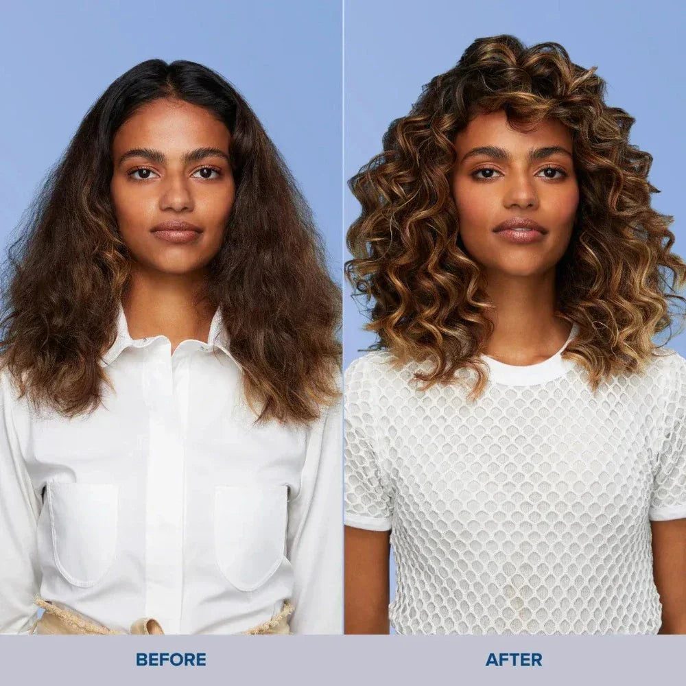 Curly Hair Transformation: Paul Mitchell Bond RX Before & After. Achieve healthy, shiny curls!