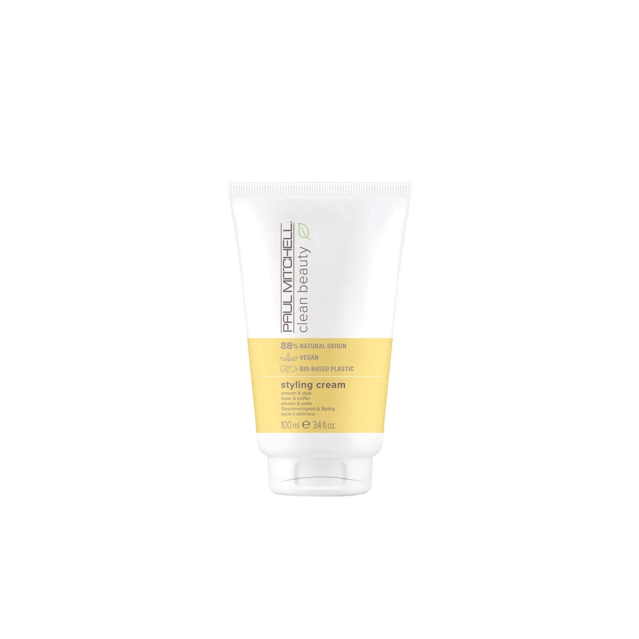 Paul Mitchell Clean Beauty Styling Cream: Natural Hair Styling for Smooth & Defined Styles (3.4 fl oz)