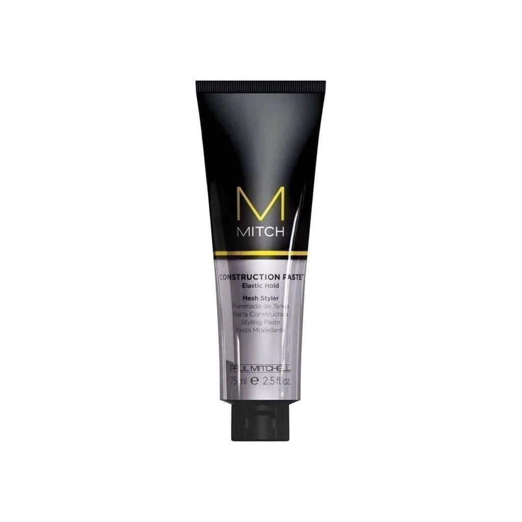 Black tube of Paul Mitchell Construction Paste 75ml hair styling product