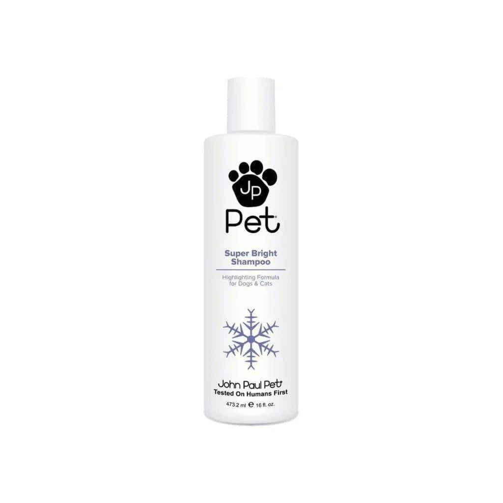 Bottle of Paul Mitchell John Paul Super Bright Pet Shampoo for dogs and cats