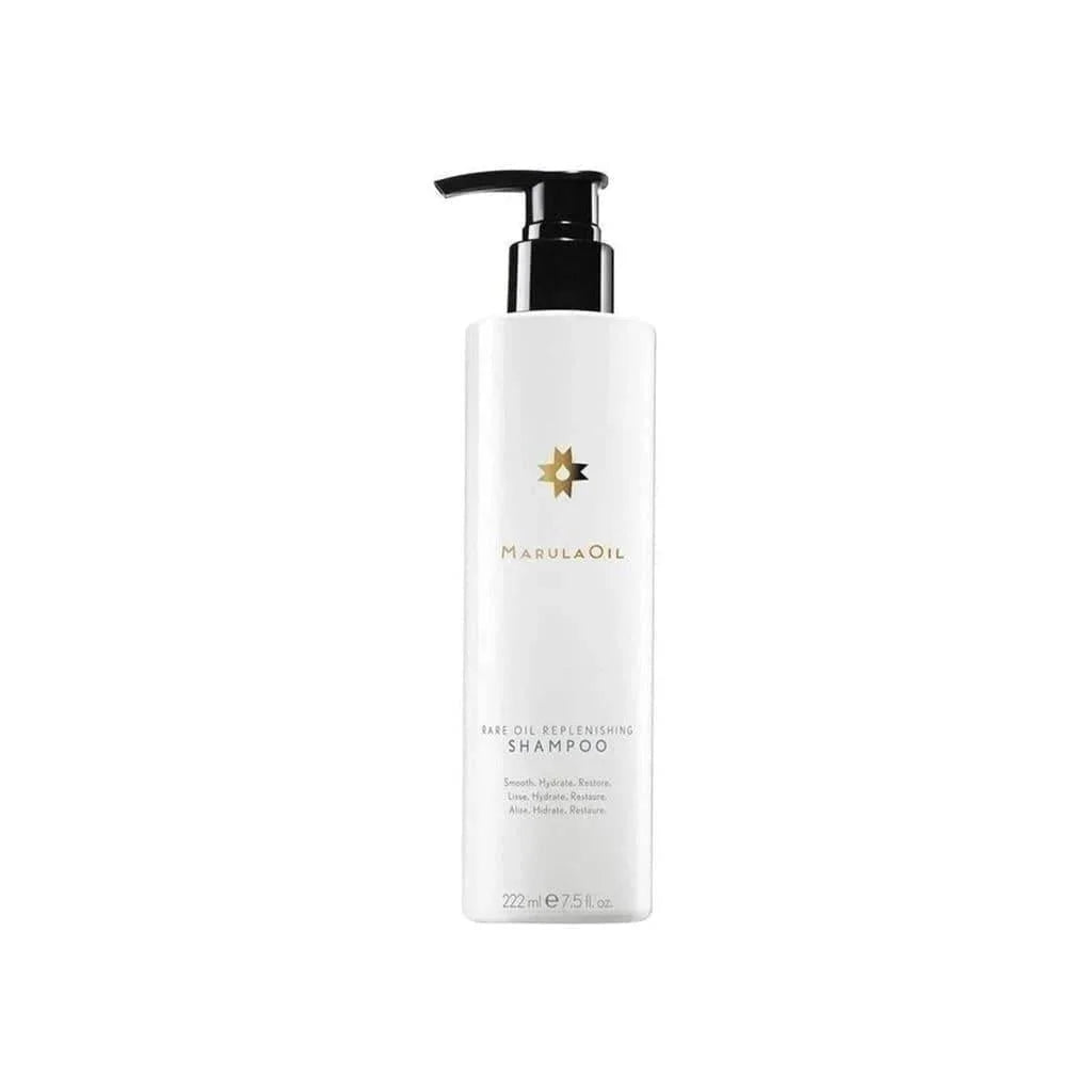 Paul Mitchell MarulaOil Shampoo 222ml in a white bottle with black pump dispenser