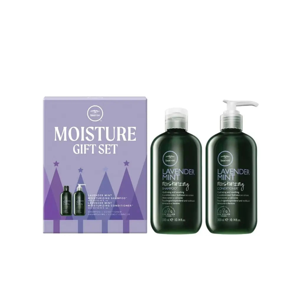 tea tree lavender mint holiday gift set Paul Mitchell Moisture Gift Set
