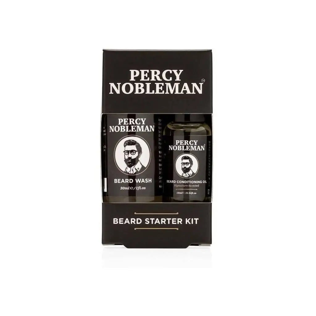 Percy Nobleman Beard Starter Kit: Beard Wash & Oil for Men's Grooming | Best Beard Care Products