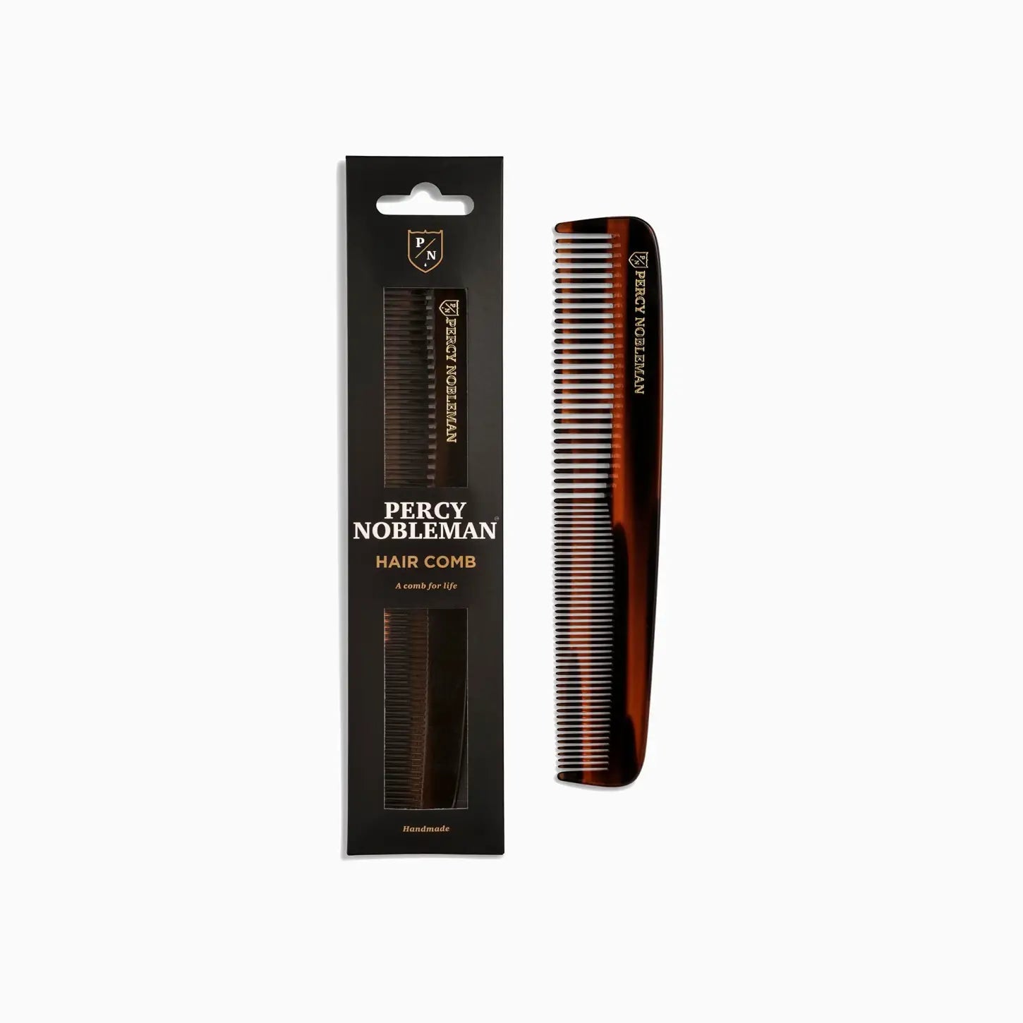 Percy Nobleman Hair Comb for Men: Smooth Styling, Handmade Comb for Life, Grooming Tool