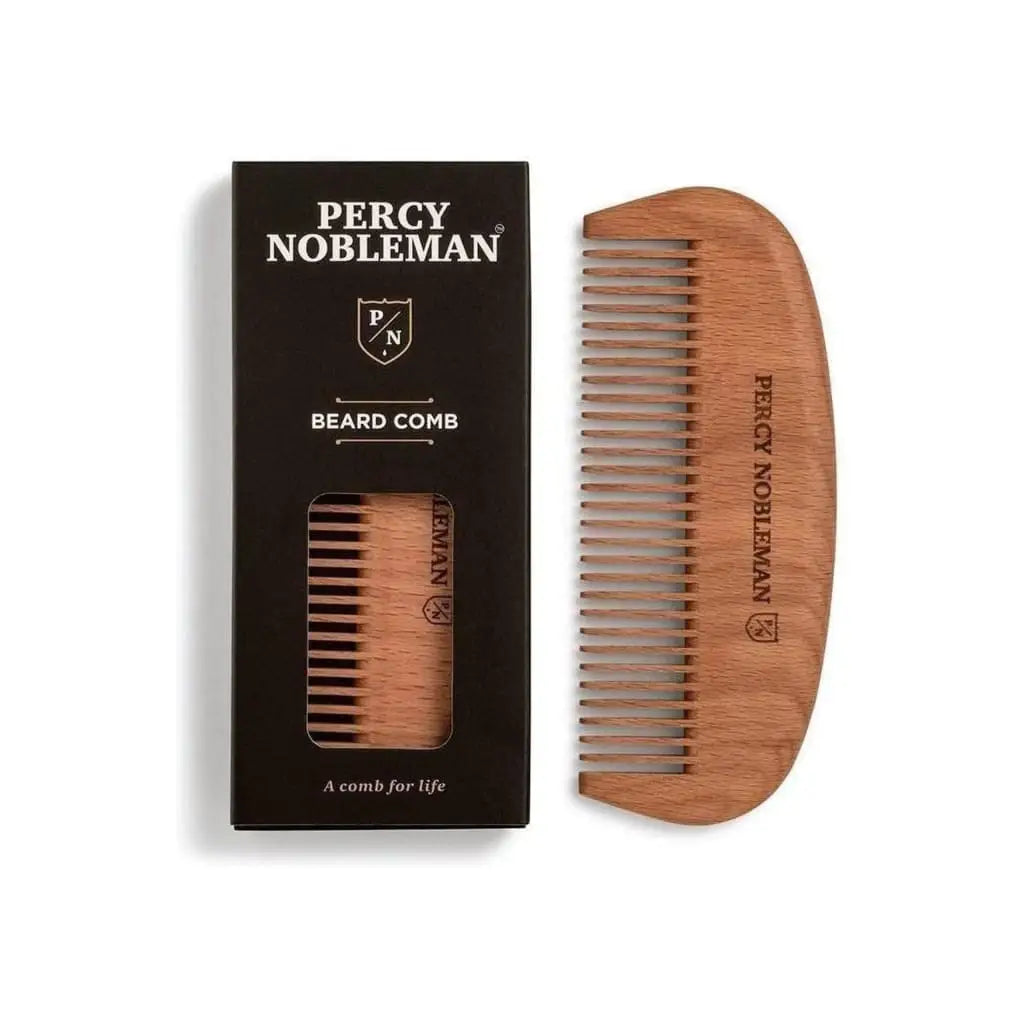 Percy Nobleman Wooden Beard Comb - Shampoo