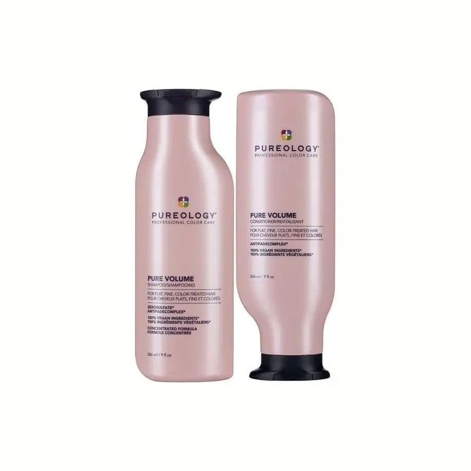 Pureology Pure Volume Shampoo & Conditioner Set for Fine Hair - Professional Hair Care for Volume and Thickness