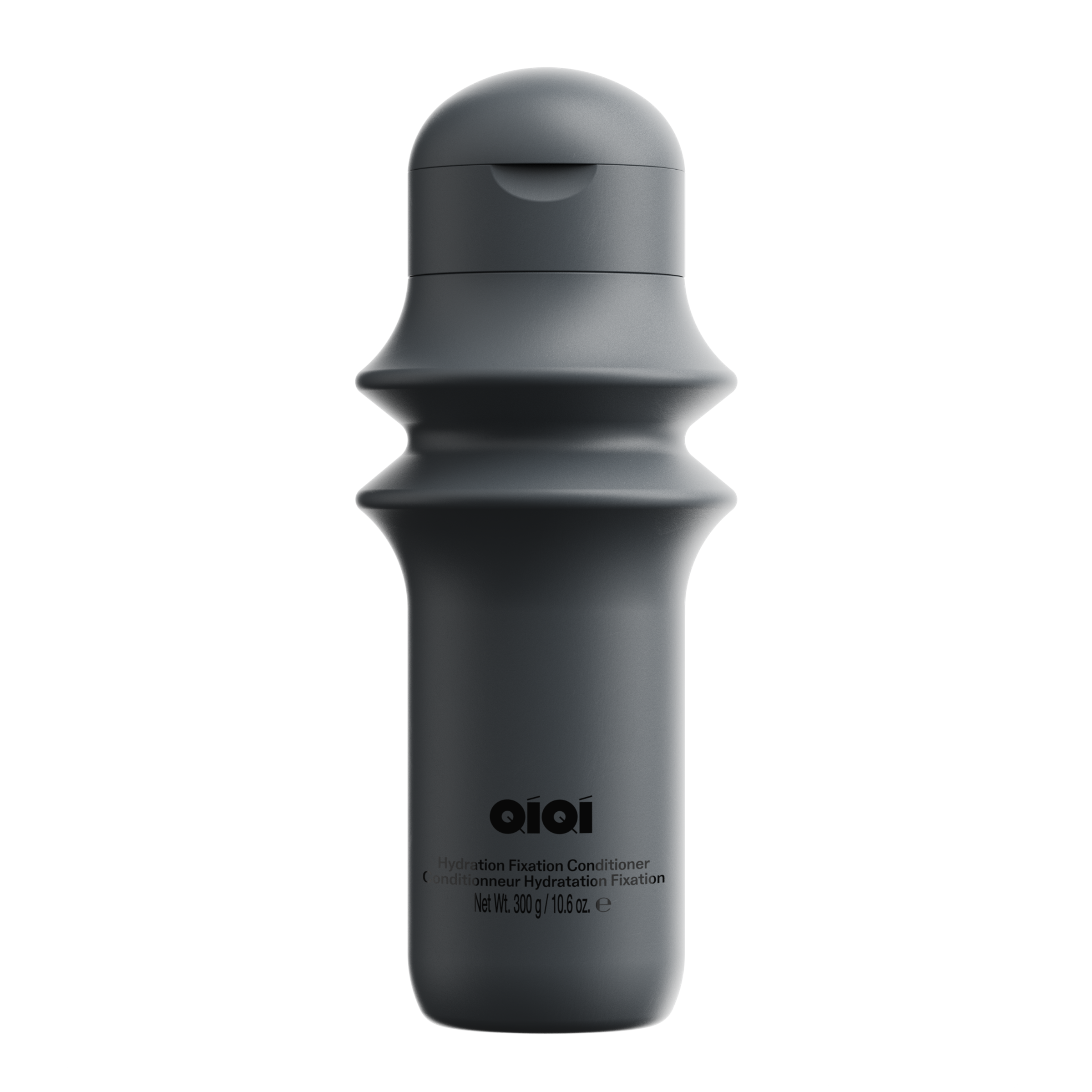 QiQi Hydration Fixation Conditioner 300g in a dark grey bottle, front view