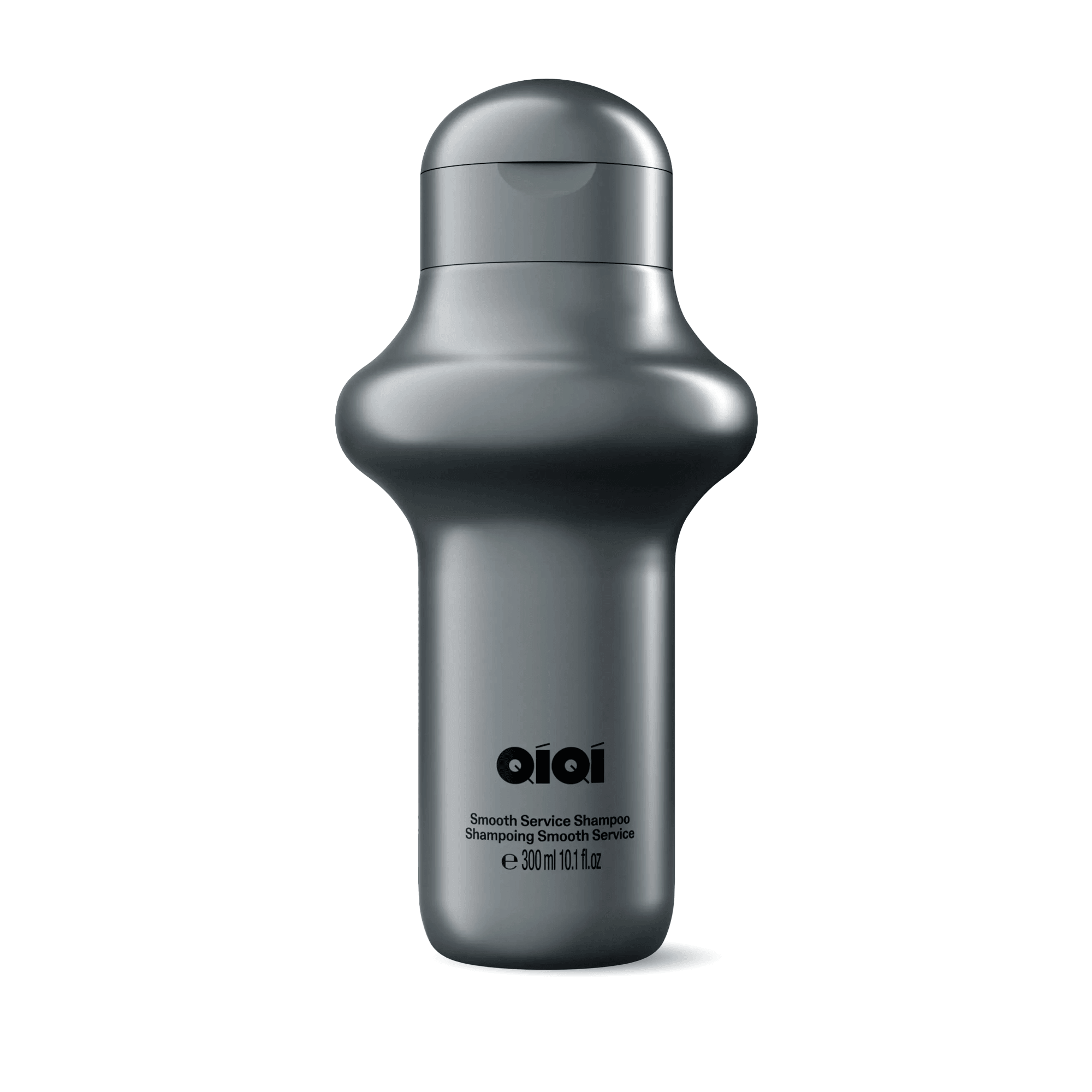 QiQi Smooth Service Shampoo 300ml - Hair Smoothing, Frizz Control. Grey Bottle.