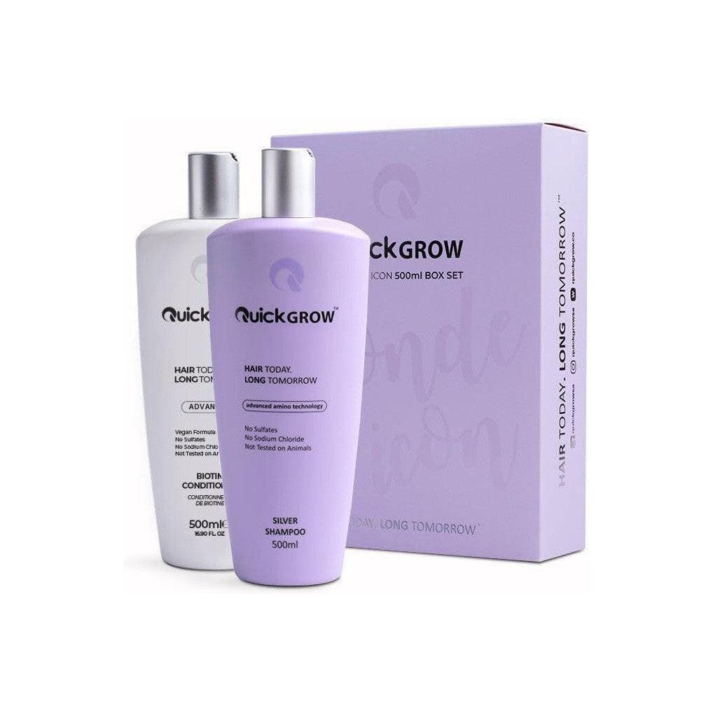 Quick Grow Blonde Icon Combo: Shampoo & Conditioner for Hair Growth | Sulfate-Free Blonde Hair Care