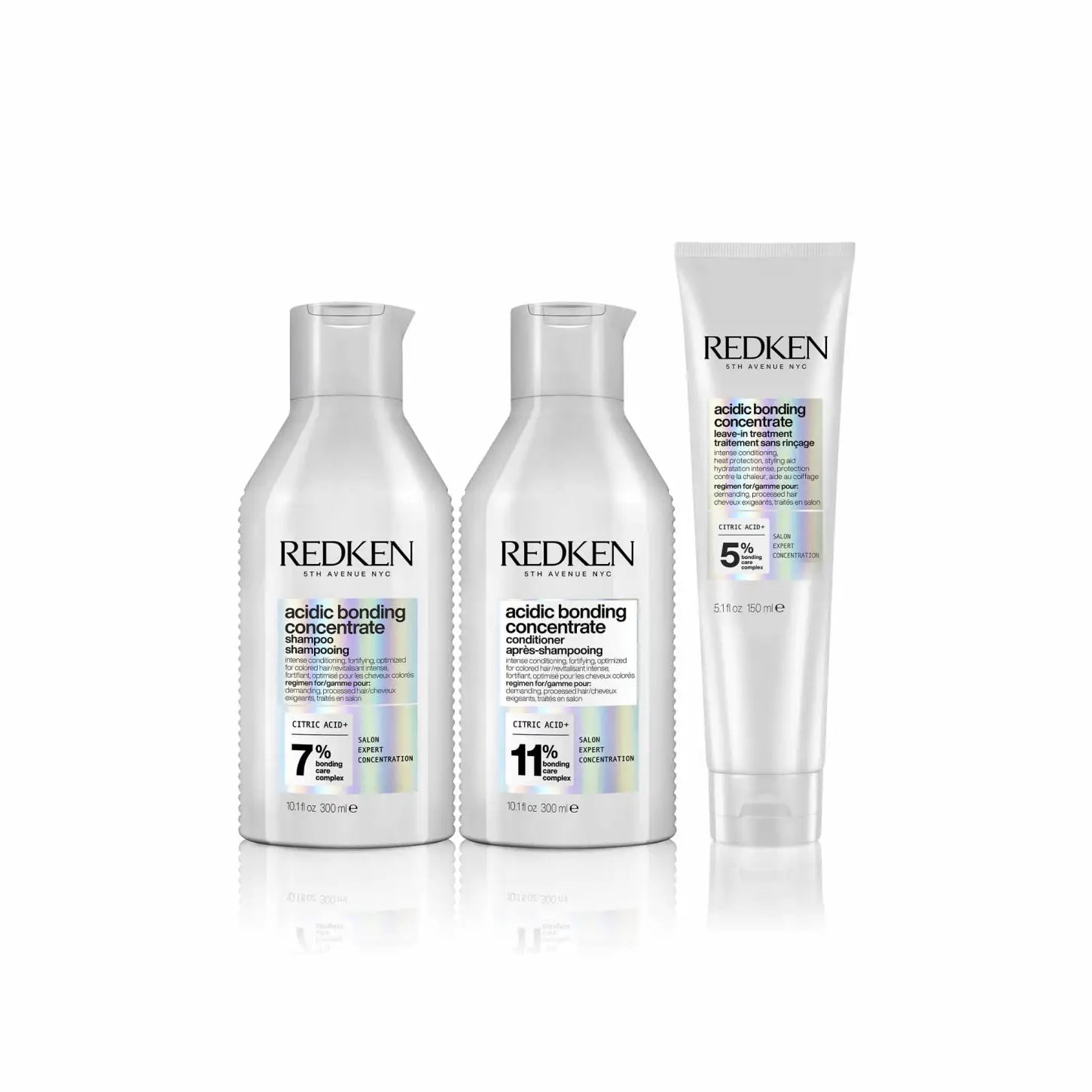 Redken Acidic Bonding Gift Set: Shampoo, Conditioner, Leave-In Treatment for Strong, Color-Treated Hair. Best hair care products.