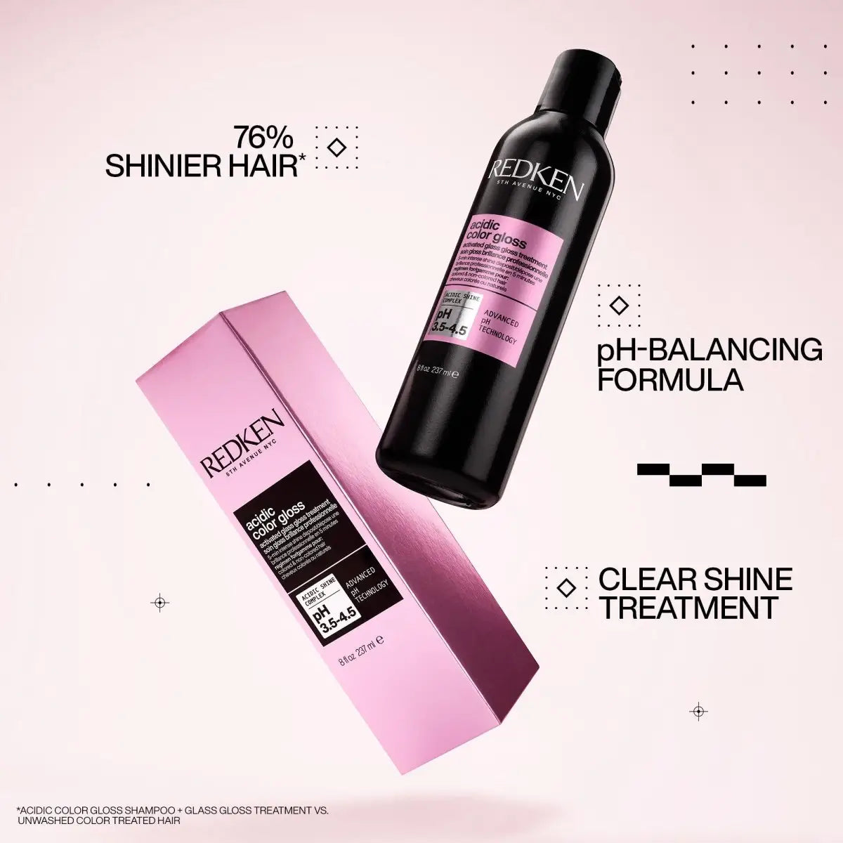 Redken Acidic Color Gloss: Shampoo & Glass Gloss Treatment for Shinier, Color-Treated Hair. Best Hair Care Product