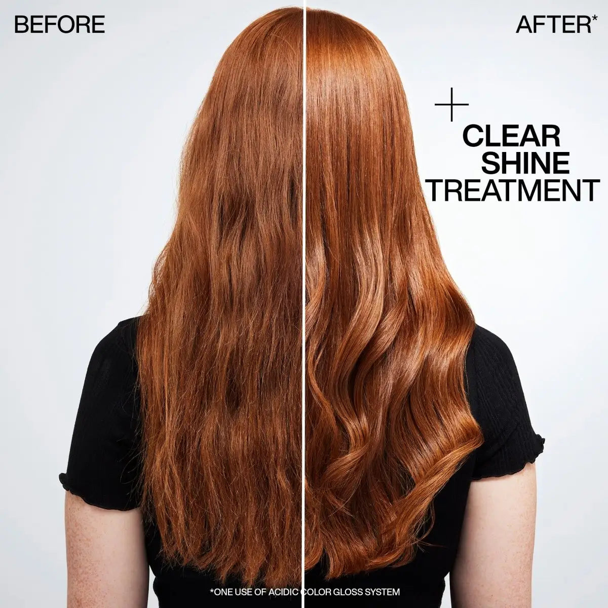 Redken Acidic Color Gloss: Before & After Shine Treatment. See the transformation! Glossy, Vibrant Hair.