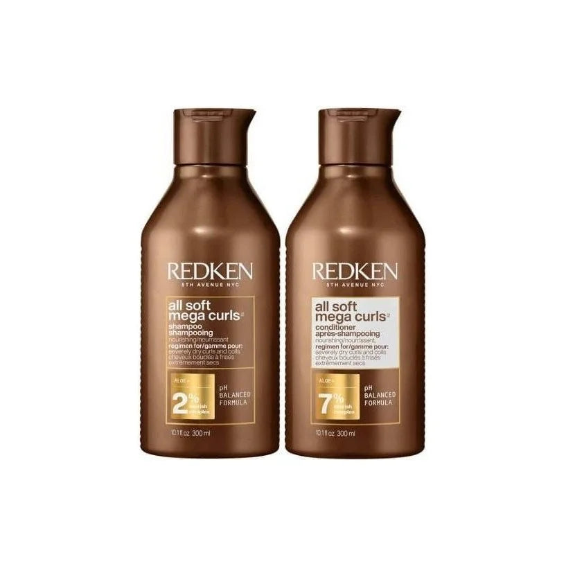 Redken All Soft Mega Curls Shampoo & Conditioner Set | For Dry Curly Hair