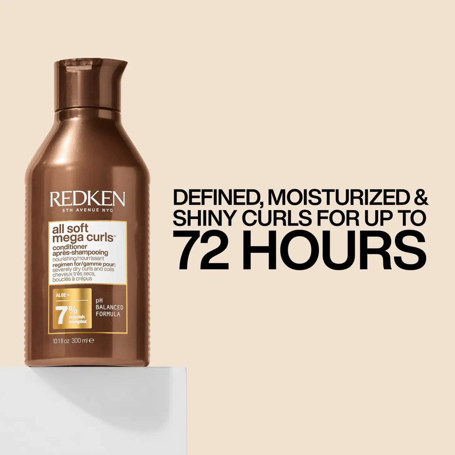 Redken All Soft Mega Curls Conditioner: Moisturizing curly hair conditioner for defined, shiny curls. Up to 72 hours of moisture!