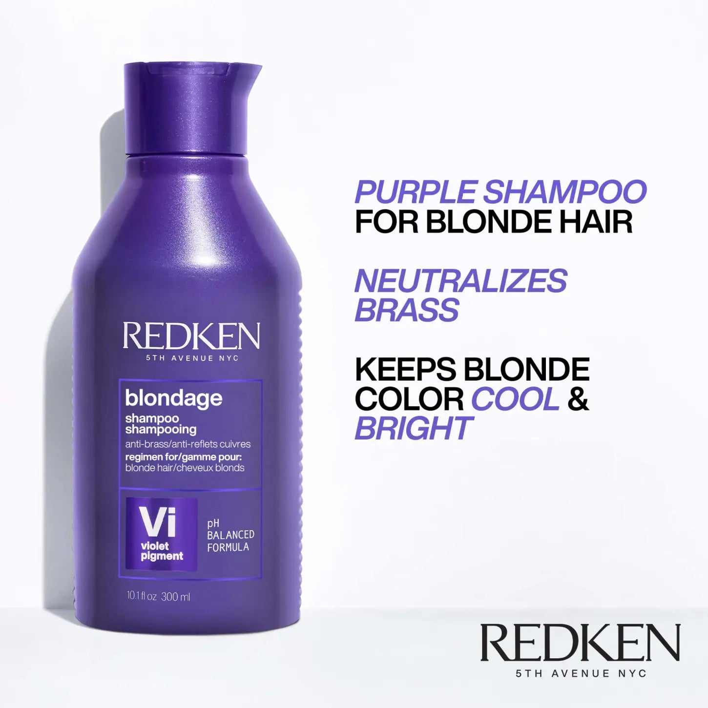 Redken Blondage Purple Shampoo for Blonde Hair: Neutralize Brass & Keep Blonde Cool!
