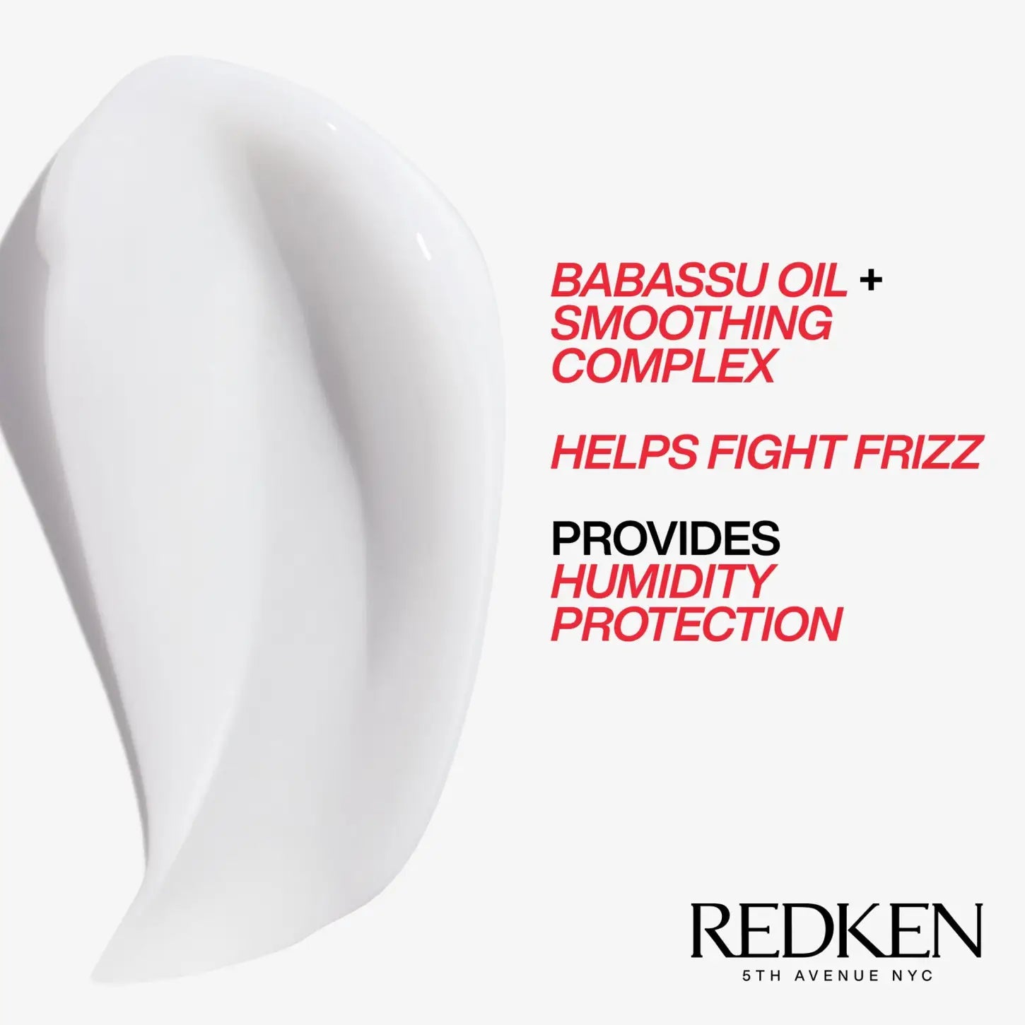 Redken Frizz Dismiss Mask: Babassu Oil Smoothing Complex for Frizz Control & Humidity Protection