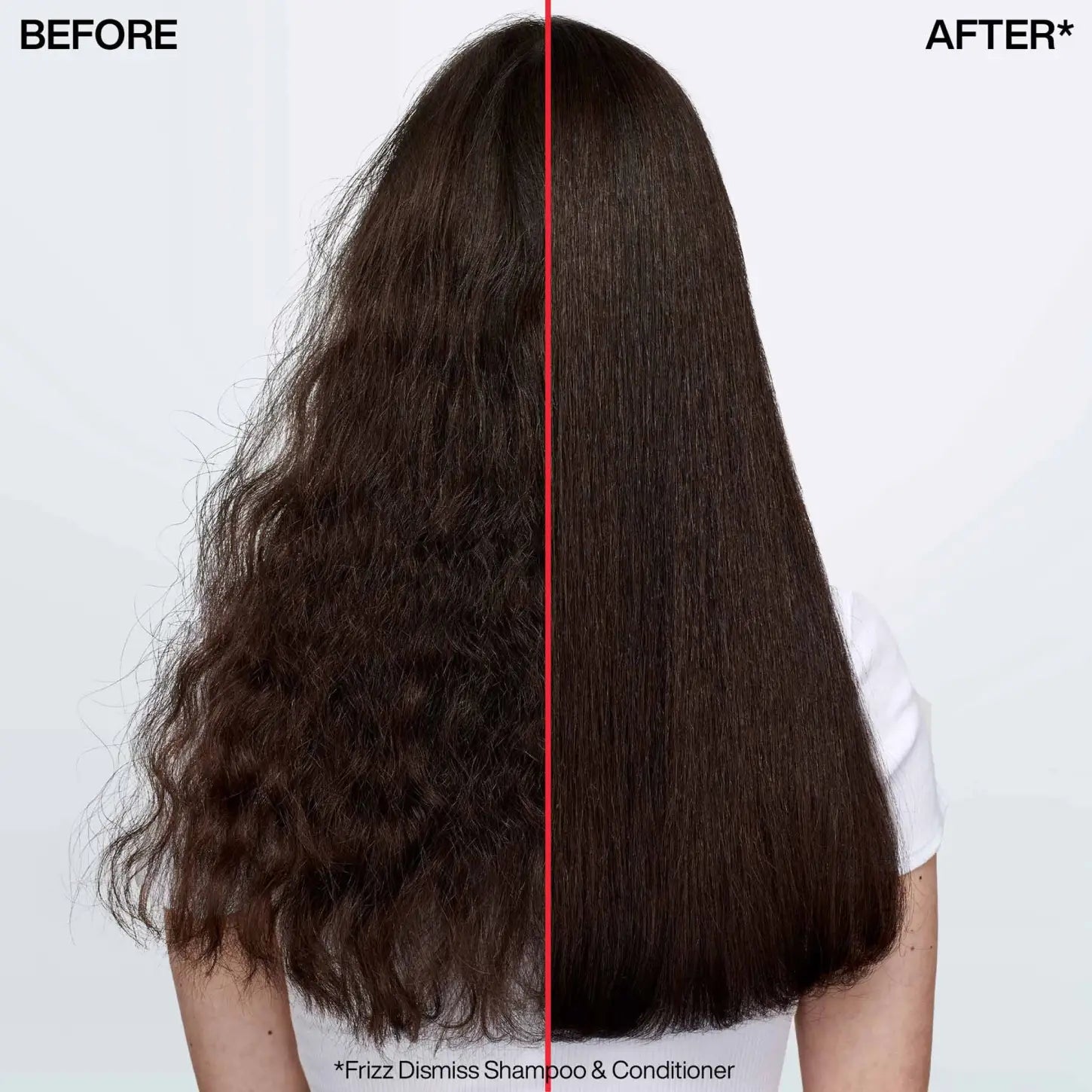 Redken Frizz Dismiss Shampoo: Before & After Hair Transformation. Smooth, Frizz-Free Hair Result